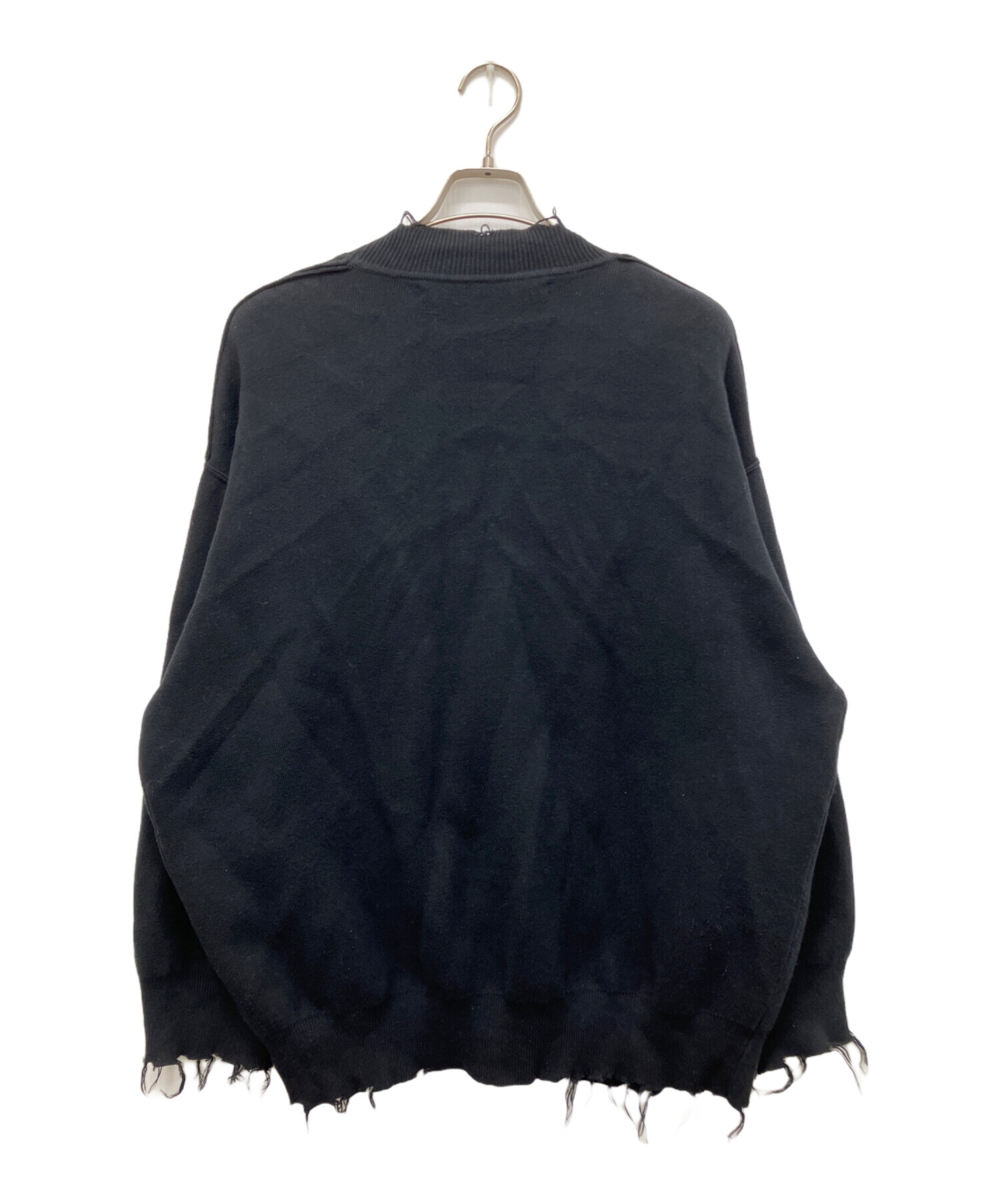 中古・古着通販】PERVERZE (パーバーズ) Crash short Knit ブラック