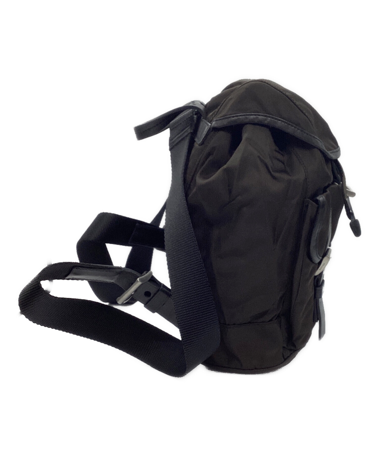 中古・古着通販】PRADA (プラダ) ナイロンミニリュック ブラウン