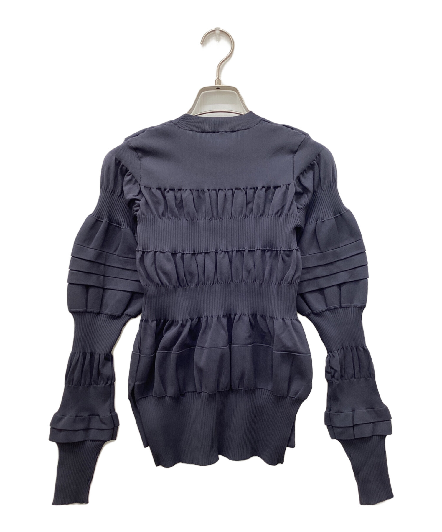 中古・古着通販】ENFOLD (エンフォルド) BUMPY PULLOVER ネイビー