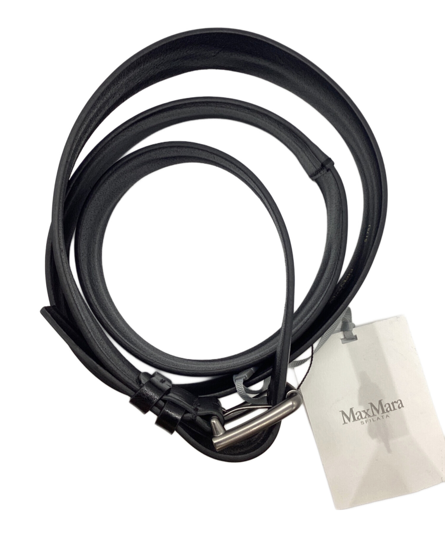 中古・古着通販】MaxMara (マックスマーラ) カウレザーロングベルト