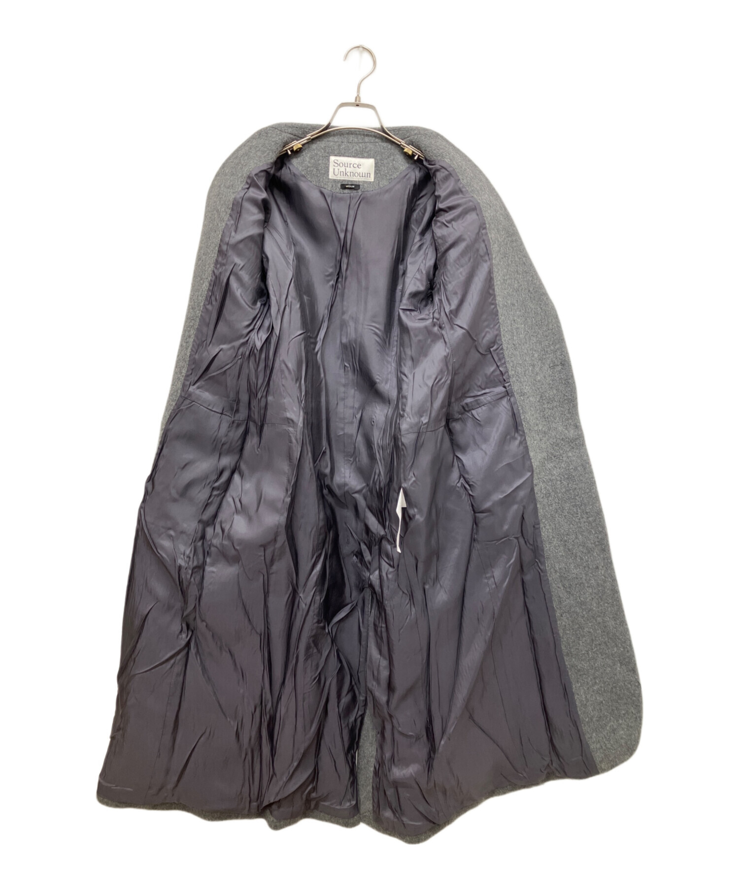 中古・古着通販】source unknown (ソース・アンノウン) ロングコート