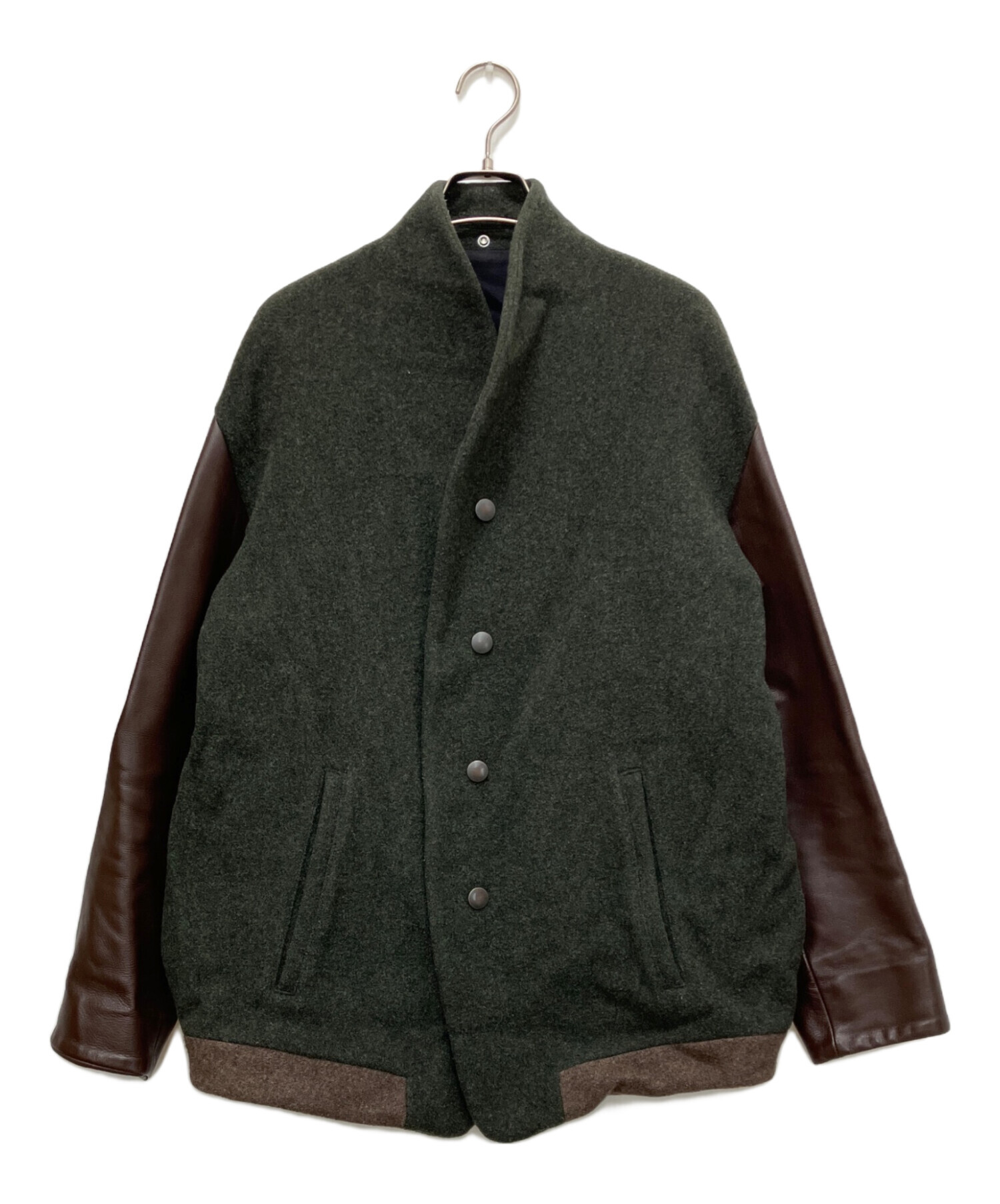 the sakaki スタジャン 中古・古着通販】THE Sakaki (ザ サカキ) レザー切替スタジャン