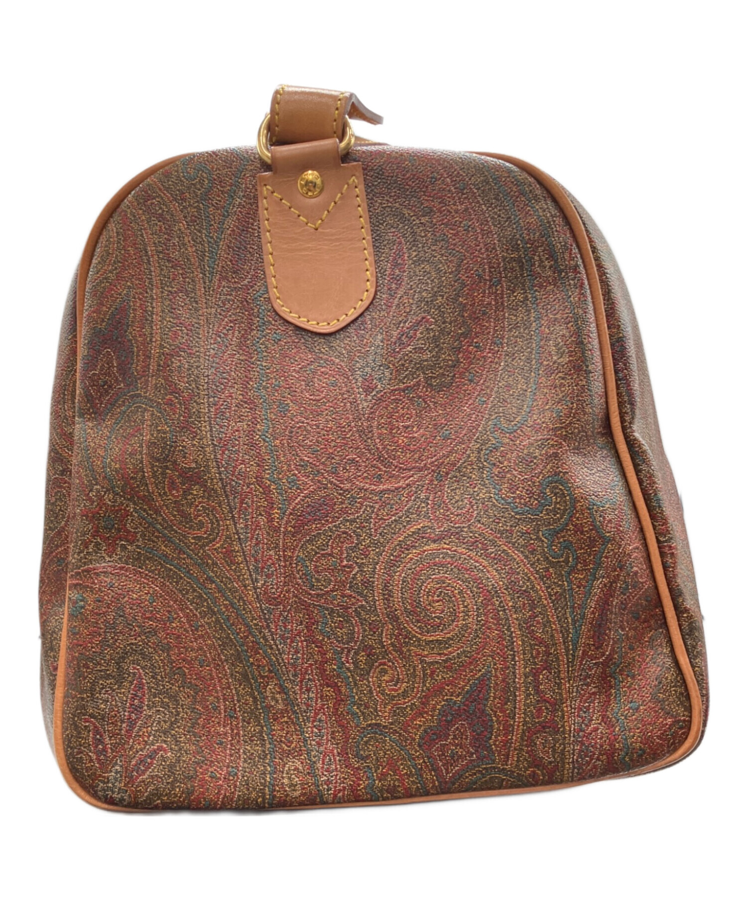中古・古着通販】ETRO (エトロ) ペイズリー柄ボストンバッグ ブラウン
