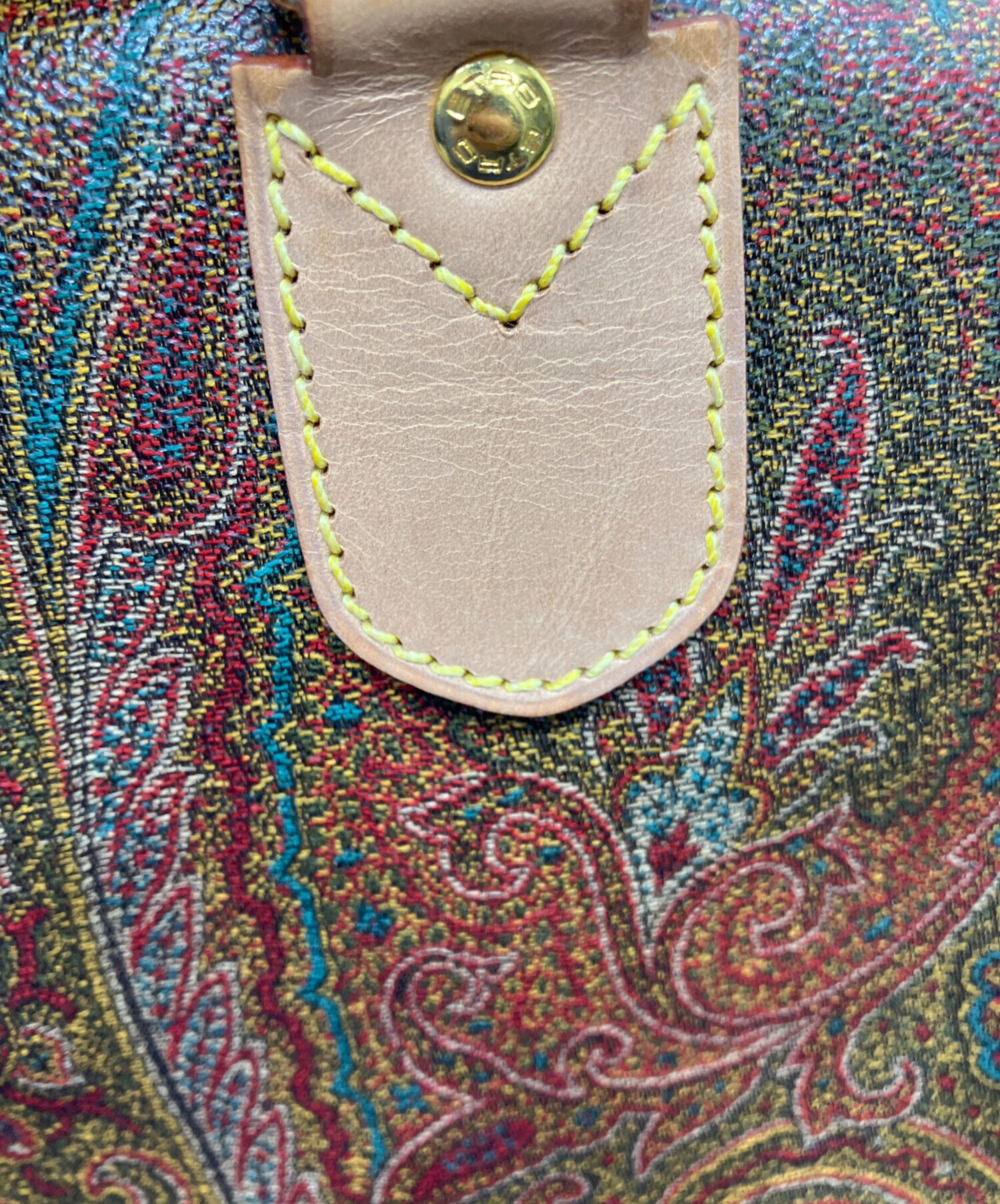 中古・古着通販】ETRO (エトロ) ペイズリー柄ボストンバッグ ブラウン