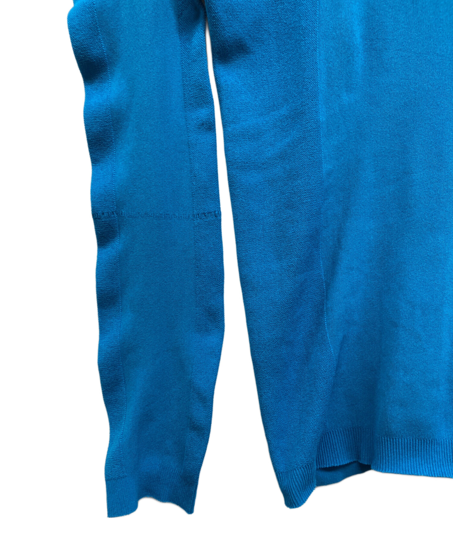 me ISSEY MIYAKE ミーイッセイミヤケ ニット・セーター M 青 【古着】【中古】【送料無料】 中古・古着通販】me ISSEY MIYAKE (ミーイッセイ ミヤケ) ハイネック
