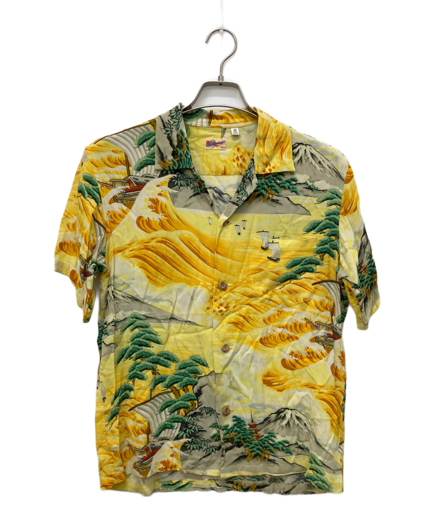 SUN SURF アロハ シャツ 半袖 イエロー 中古・古着通販】Sun Surf (サンサーフ) アロハシャツ イエロー サイズ