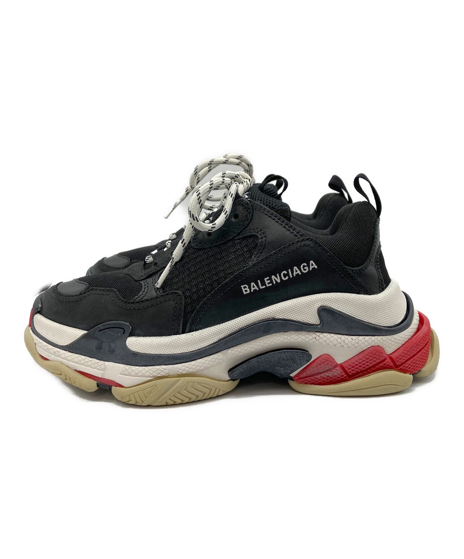 中古・古着通販】BALENCIAGA (バレンシアガ) TIRPLE S ブラック サイズ 