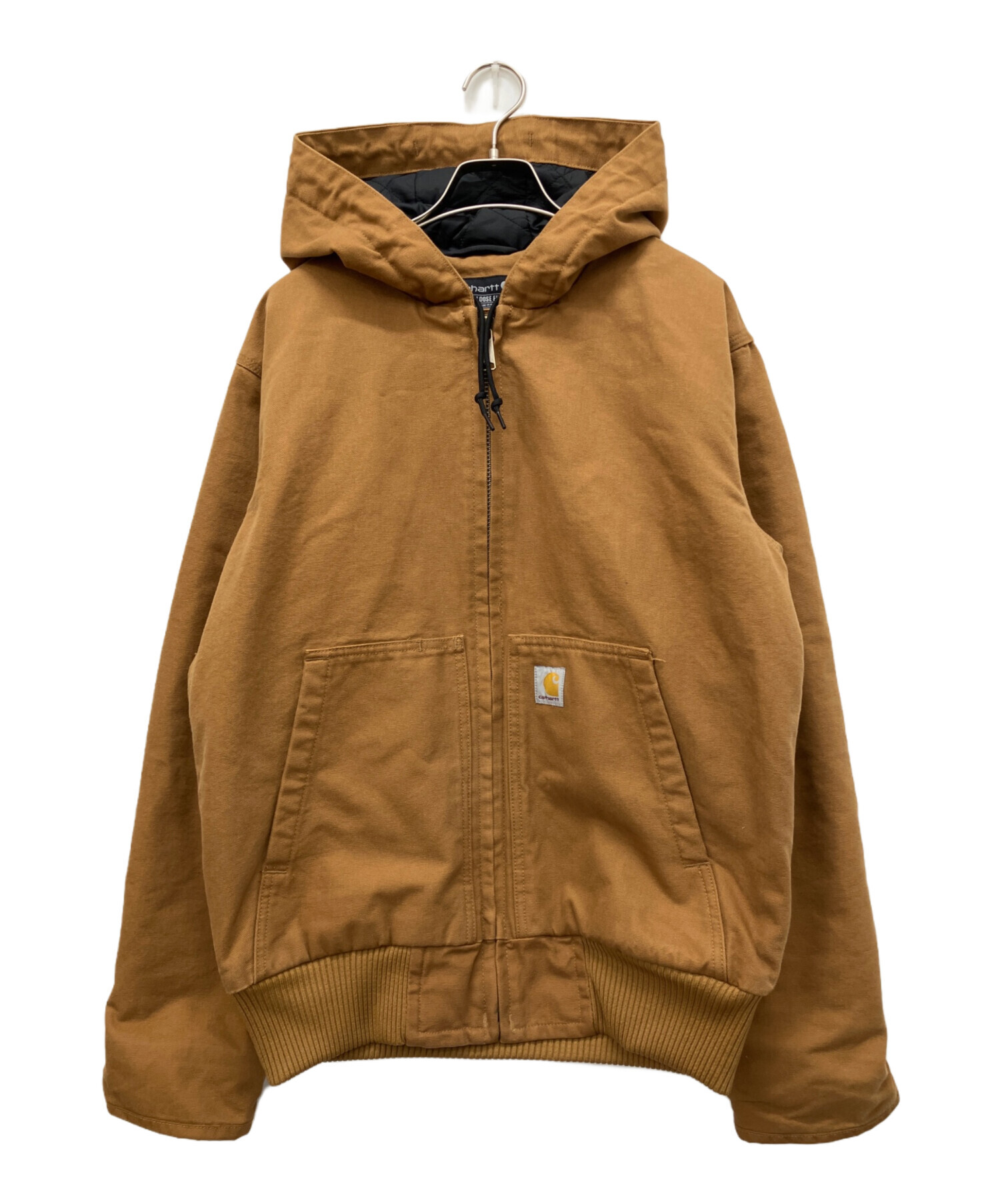 古着Carhartt 1990s Carhartt Faded Blue JQ283 Hooded Work Jacket (XXL) – DAMAGED
