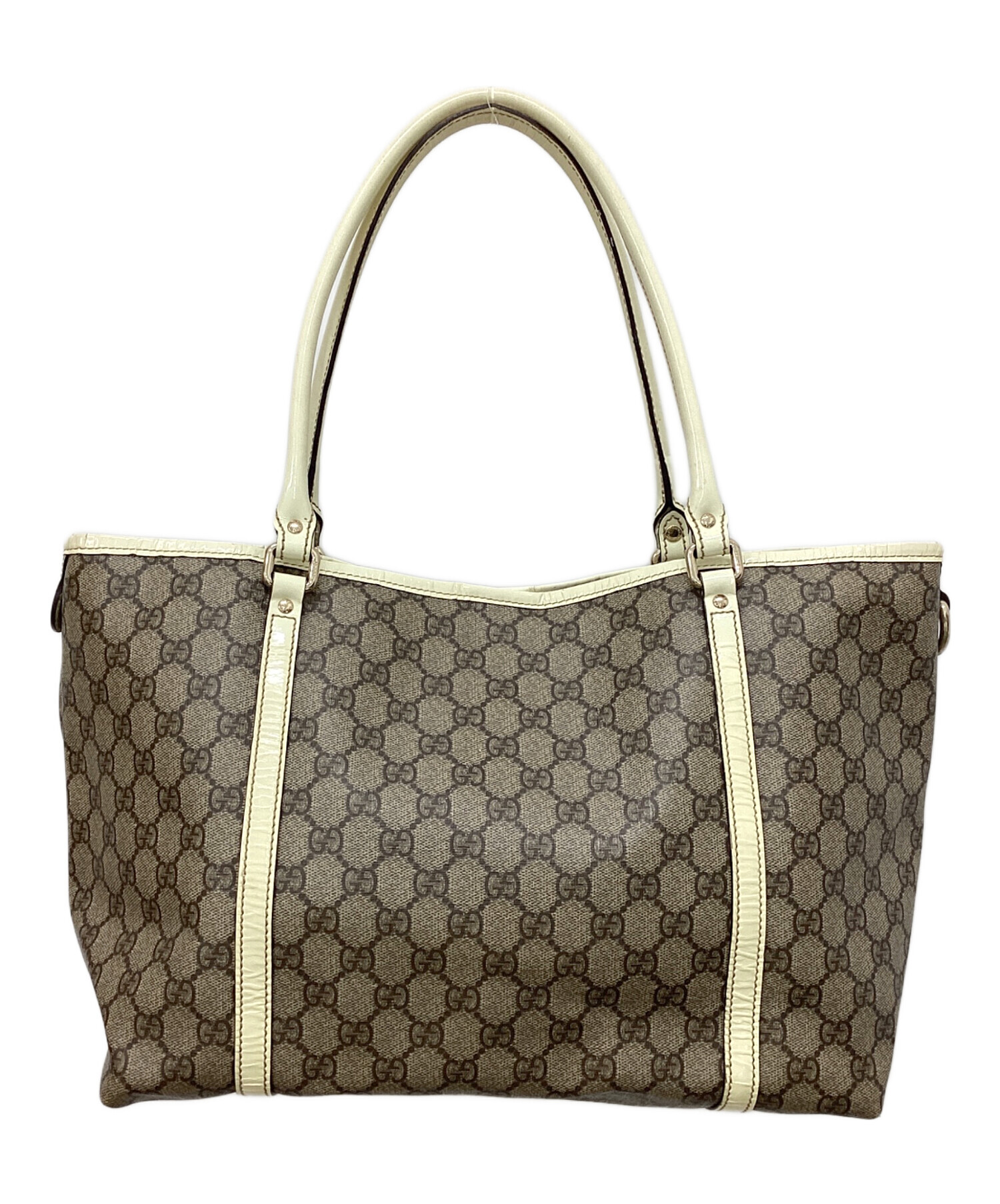 中古・古着通販】GUCCI (グッチ) GGスプリームトートバッグ ベージュ
