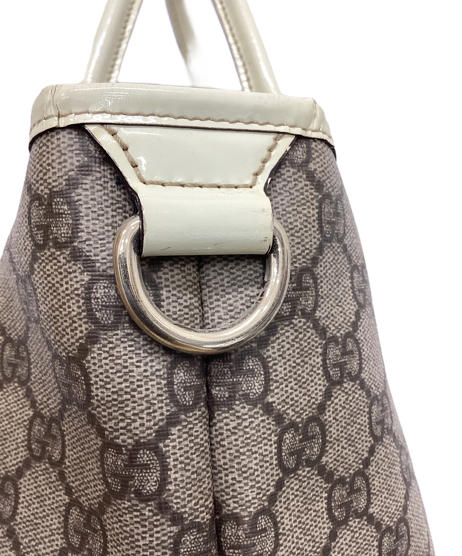 中古・古着通販】GUCCI (グッチ) GGスプリームトートバッグ ベージュ