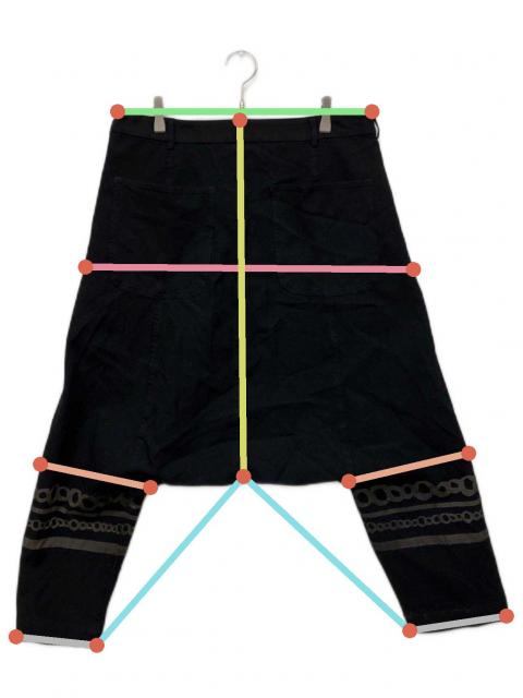 COMMEdesGARCONS ワンダーランド　だまし絵サルエルパンツ 中古・古着通販】BLACK COMME des GARCONS (ブラックコムデギャルソン