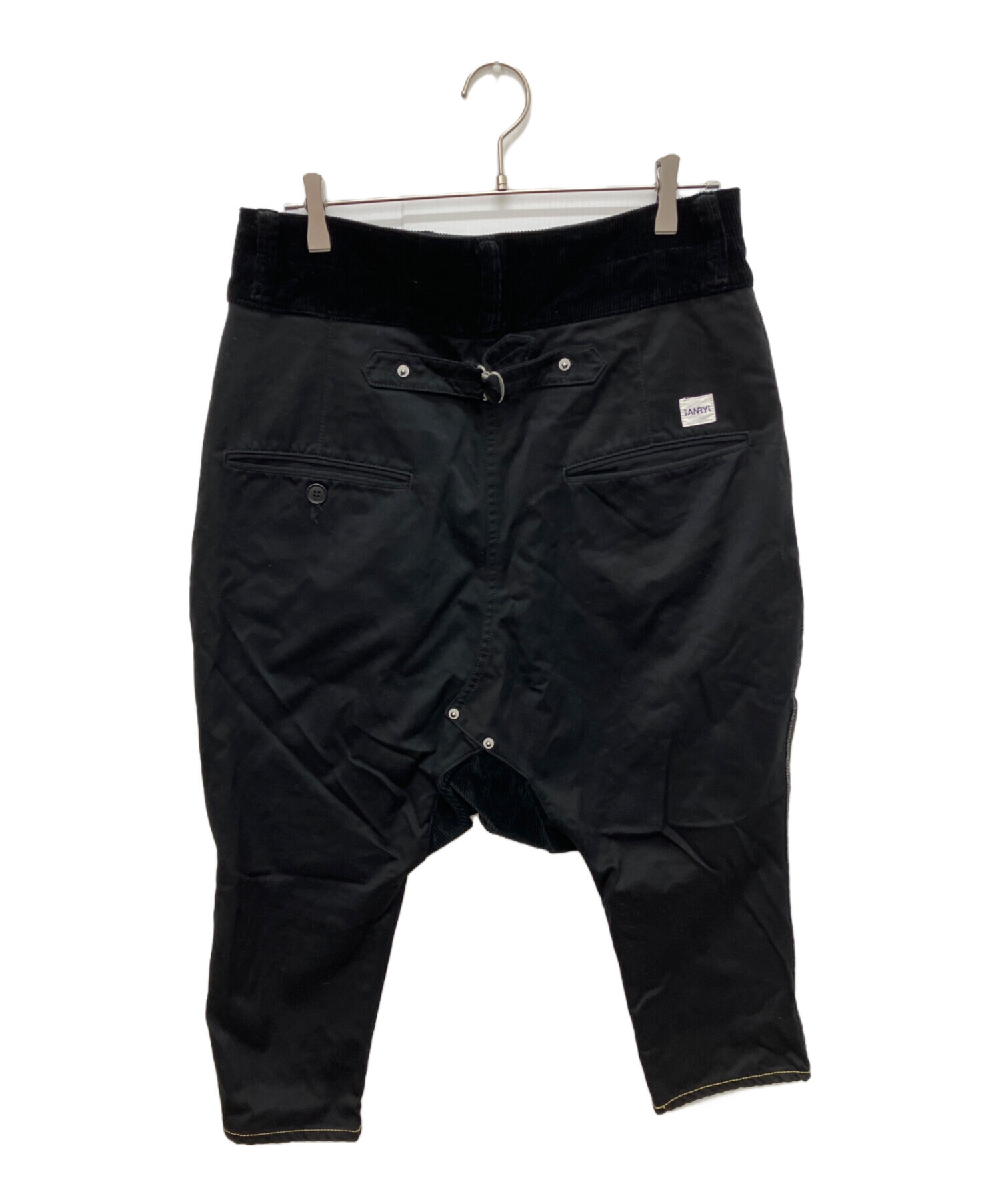 中古・古着通販】GANRYU (ガンリュウ) サルエルパンツ ブラック サイズ