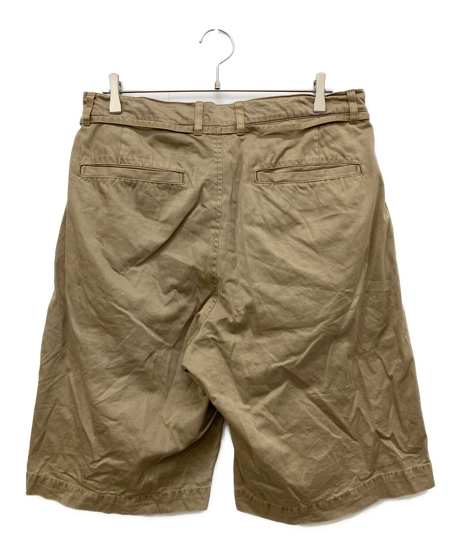 中古・古着通販】CAHLUMN (カウラム) 2 Tuck Chino Shorts ブラウン