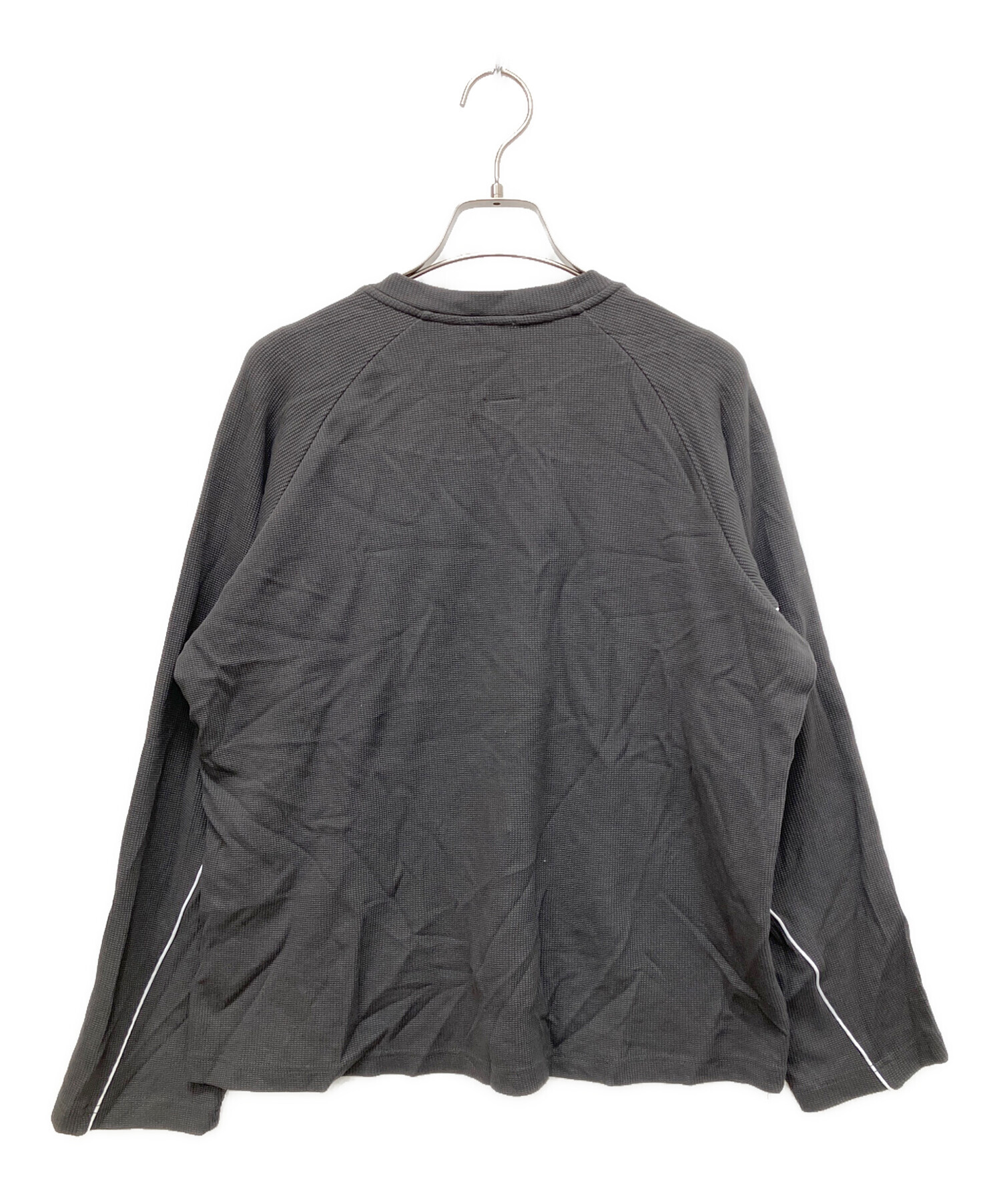 中古・古着通販】KASHIKO (カシコ) Waffle Rugby Tee グレー サイズ:M