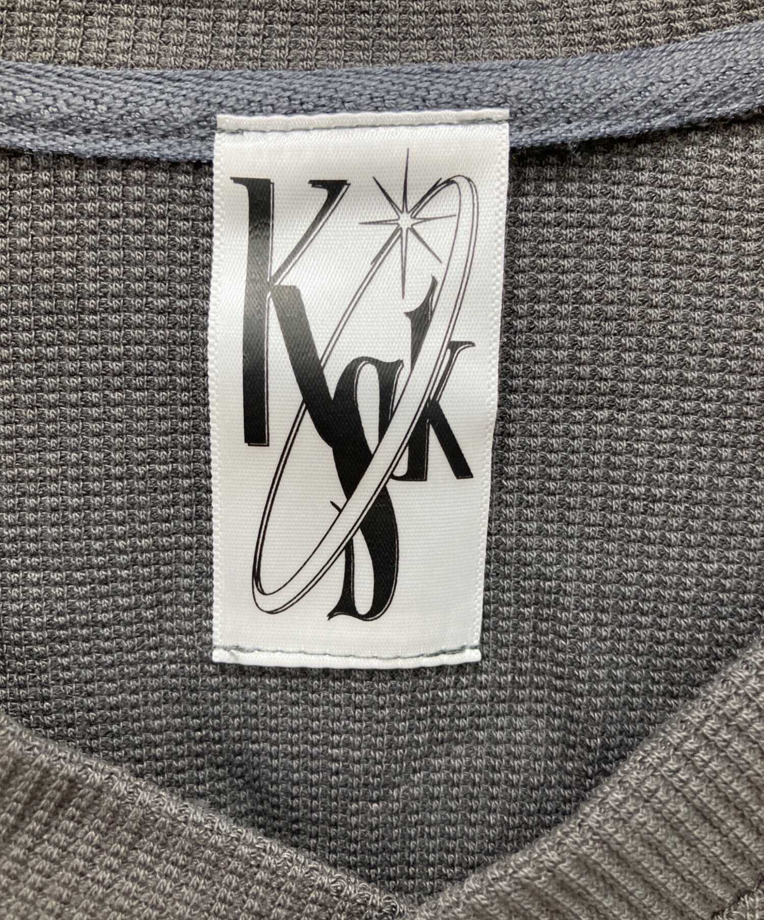 中古・古着通販】KASHIKO (カシコ) Waffle Rugby Tee グレー サイズ:M
