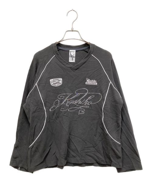 kashiko Waffle Rugby Tee Black ブラック 中古・古着通販】KASHIKO (カシコ) Waffle Rugby Tee グレー サイズ:M