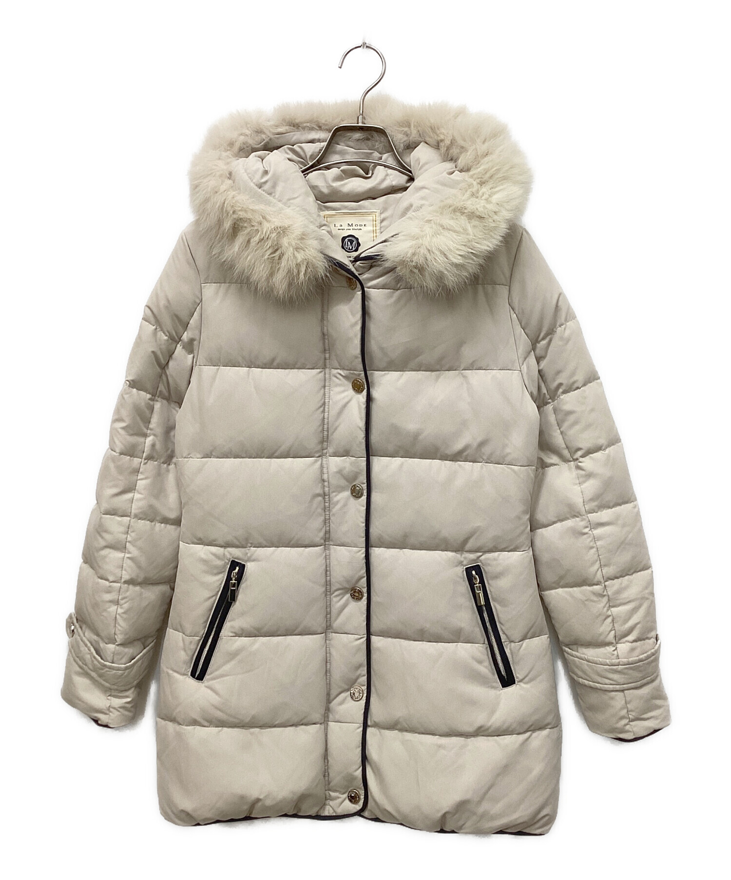 中古・古着通販】La MODE (ラモード) ダウンコート ベージュ サイズ:38 
