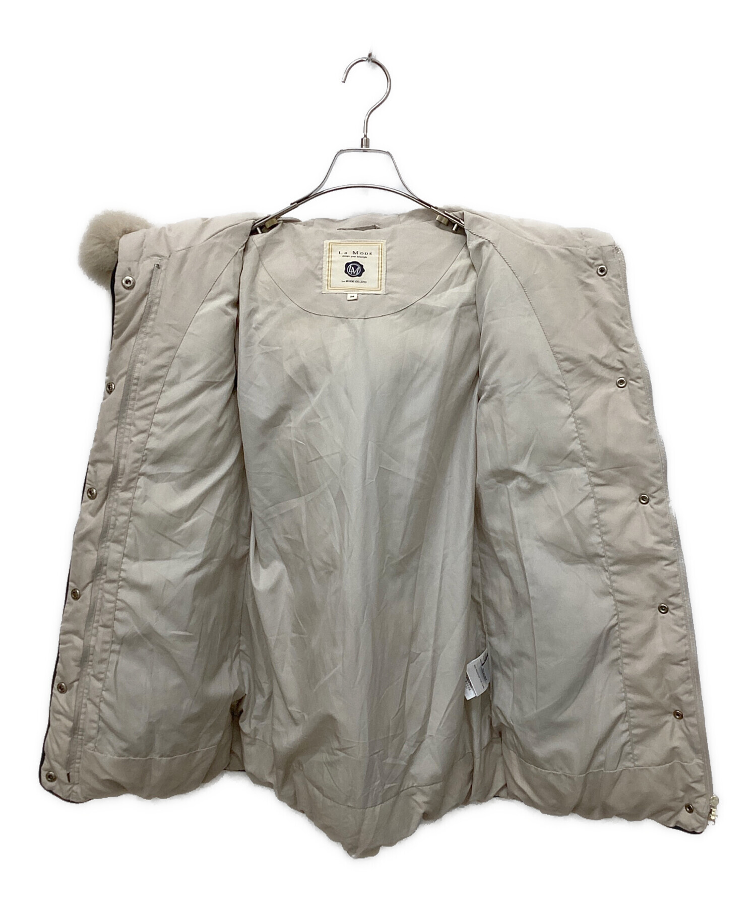 中古・古着通販】La MODE (ラモード) ダウンコート ベージュ サイズ:38 