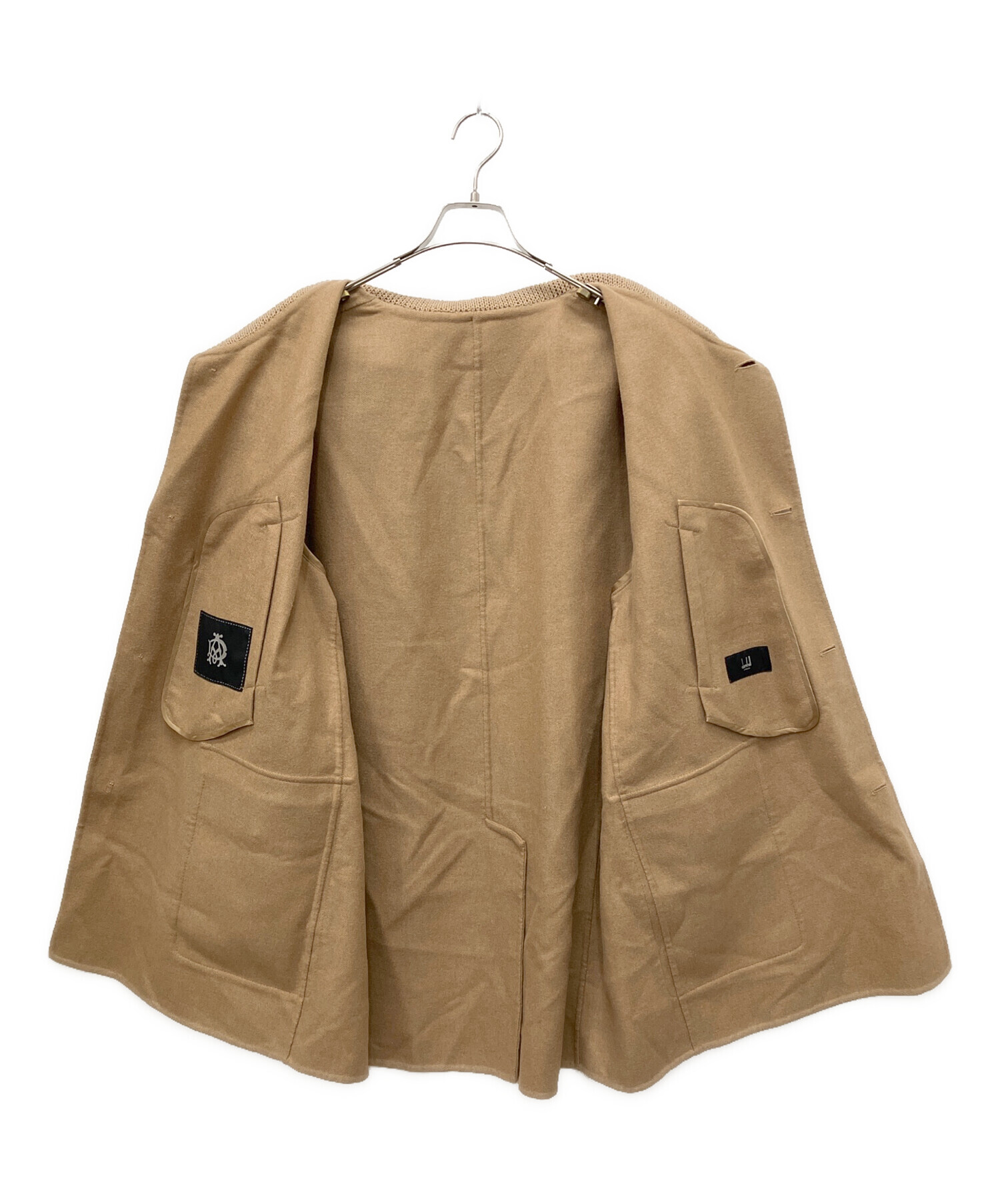 中古・古着通販】dunhill (ダンヒル) ショールカラーコート ブラウン