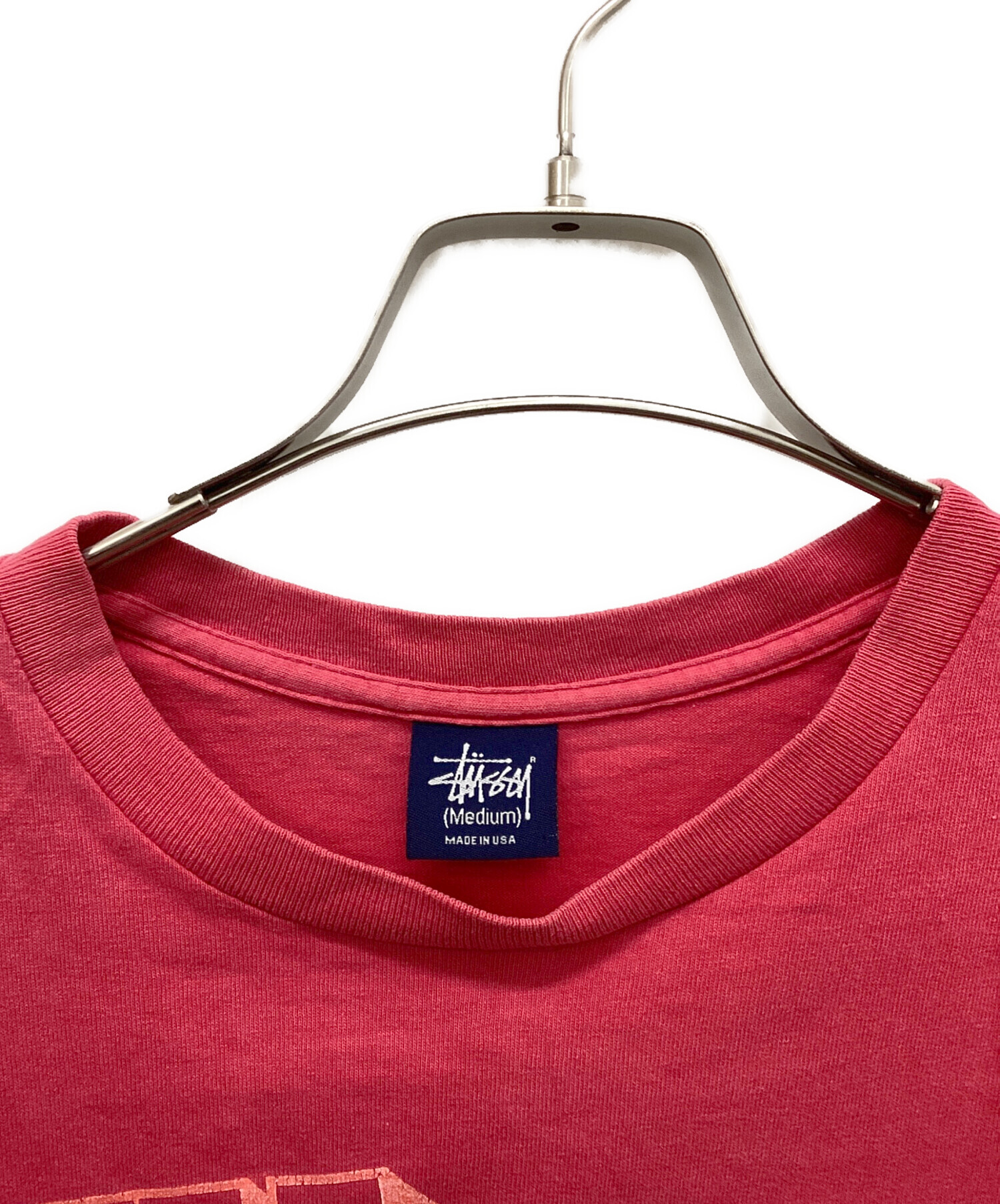 中古・古着通販】stussy (ステューシー) 90s紺タグプリントTシャツ