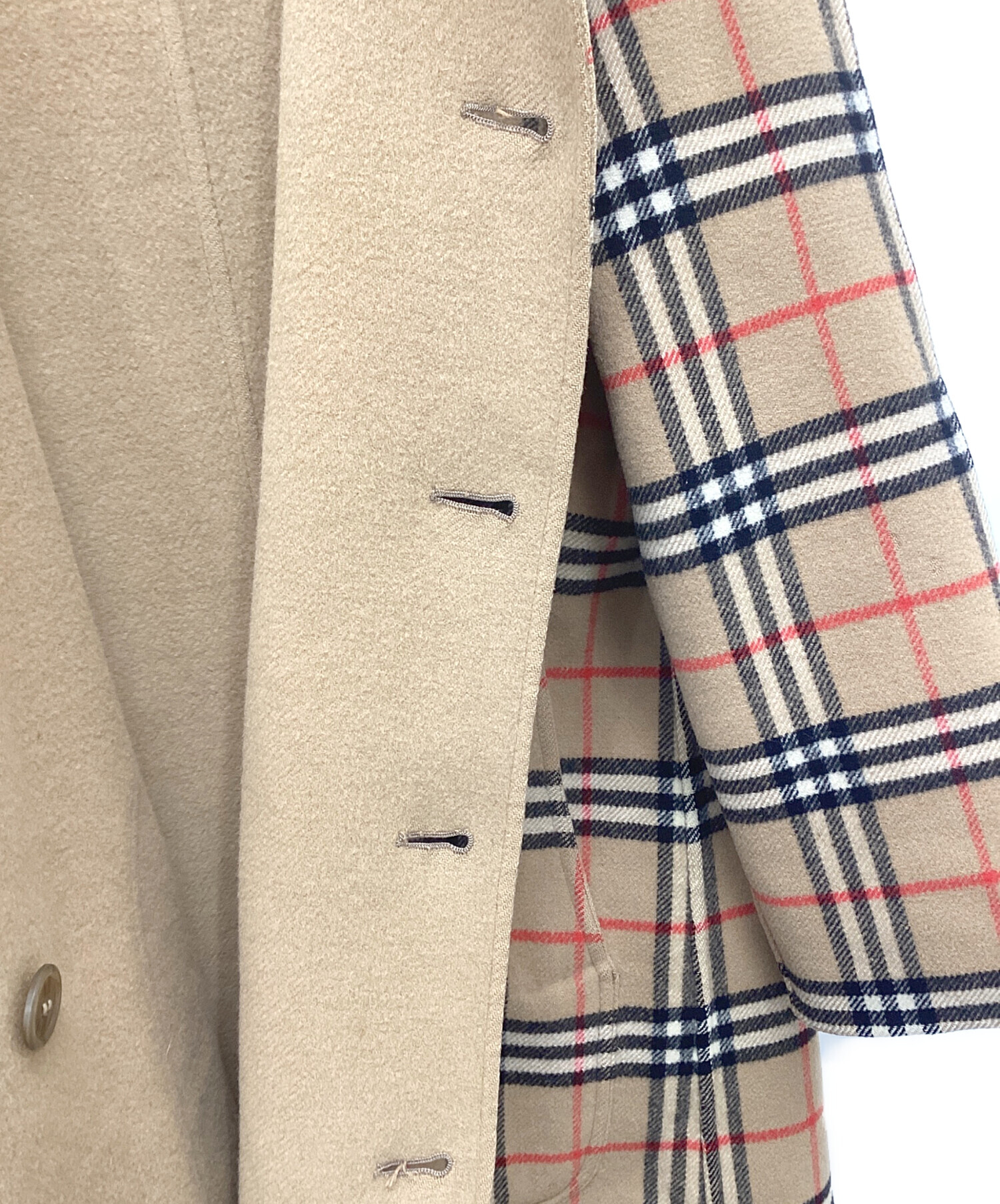 美品　 バーバリーロンドン　ノバチェック　リバーシブル　ジャケット コート　毛 中古・古着通販】Burberry's (バーバリーズ) ノバチェックリバーシブル