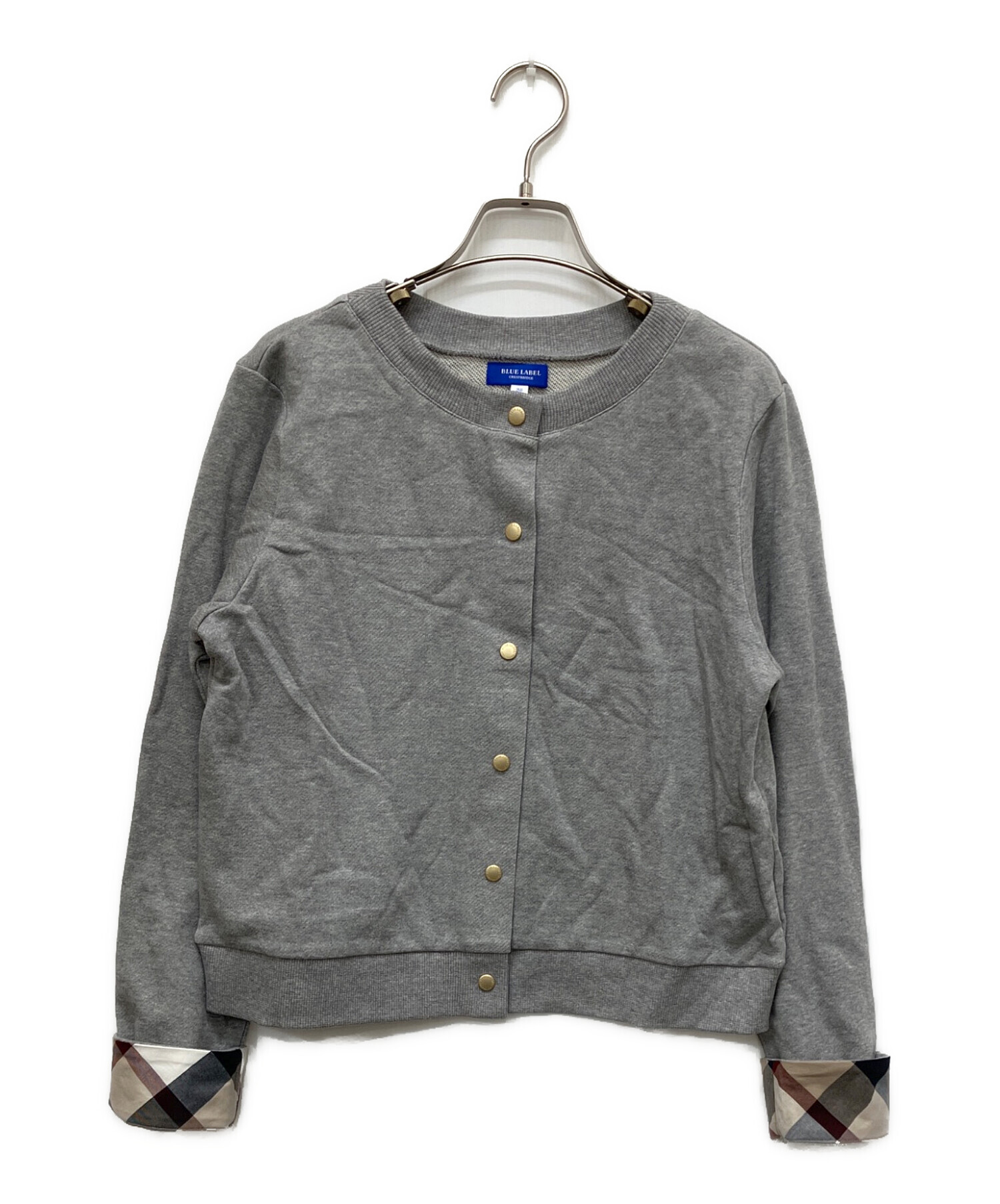 BLUE LABEL CRESTBRIDGE ショートカーディガン 38 新品！ 中古・古着通販】BLUE LABEL CRESTBRIDGE (ブルーレーベルクレスト