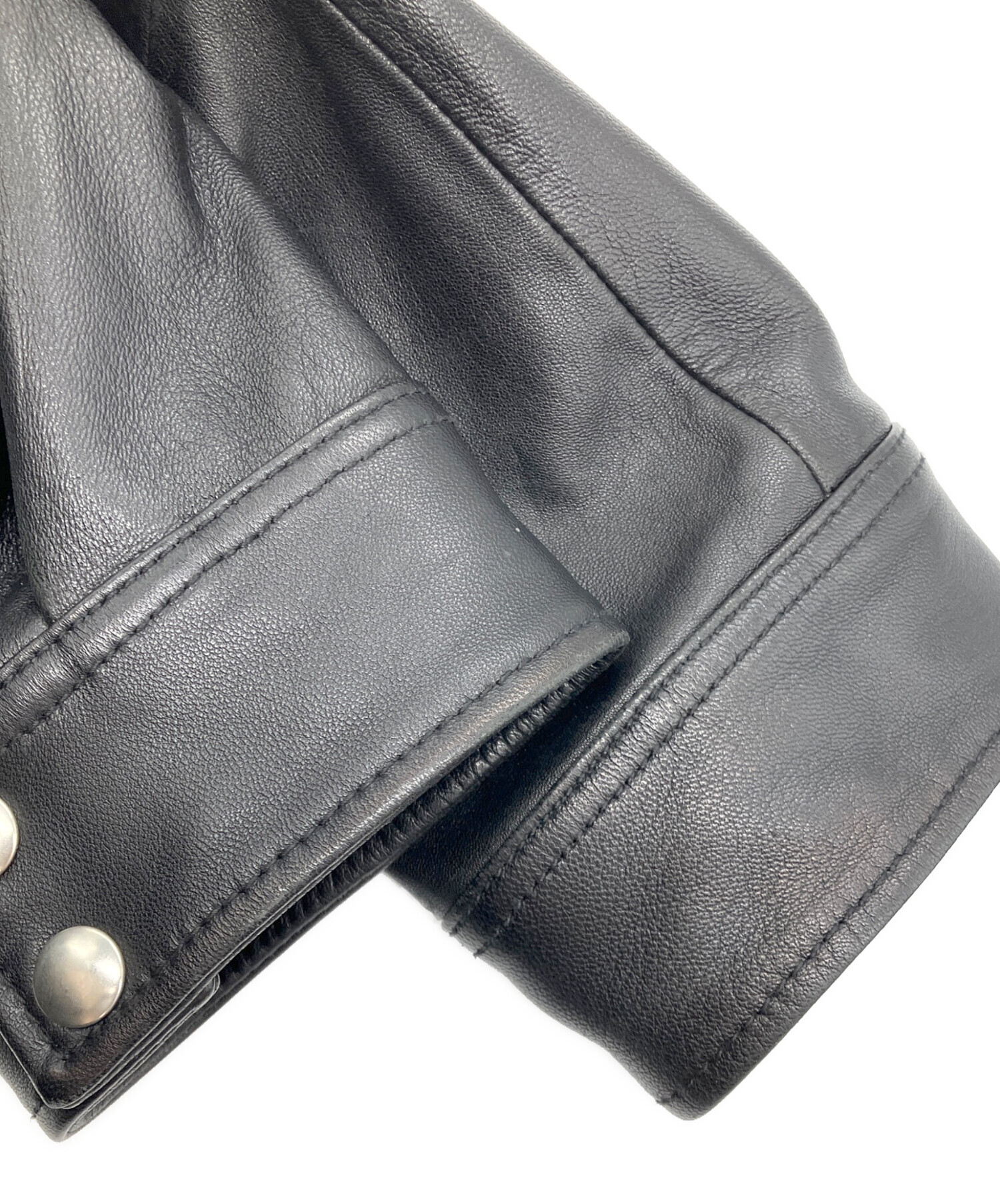 中古・古着通販】moussy (マウジー) LEATHER OVER RIDERS JACKET