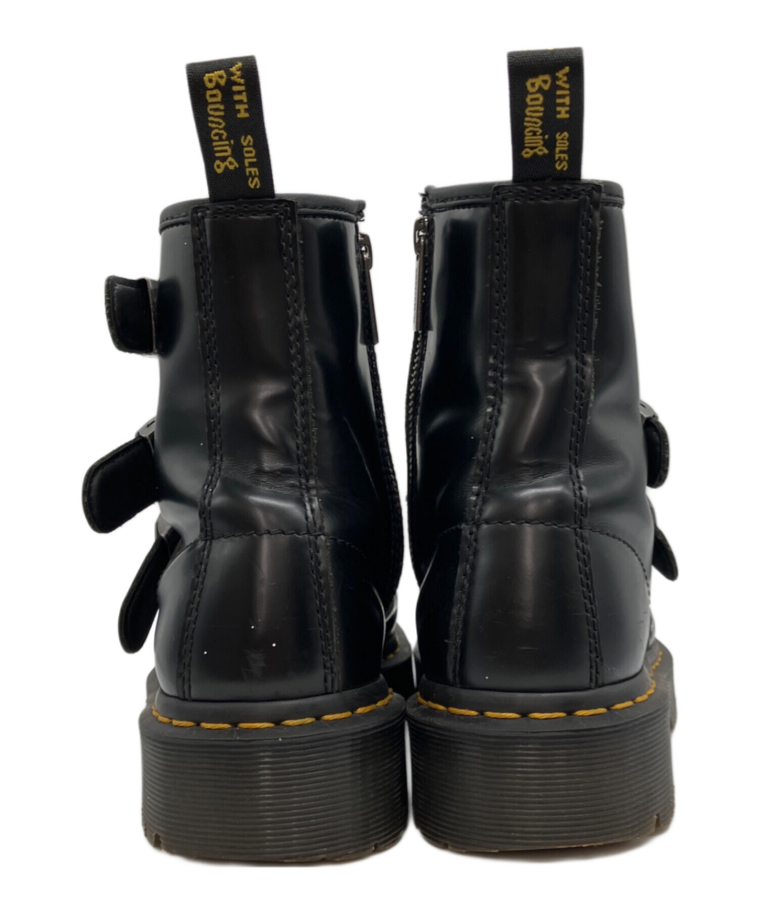 DD 10 Dr.Martens マーチン3連ベルトブーツ EU36 UK3 中古・古着通販】Dr.Martens (ドクターマーチン) 3連ベルトブーツ