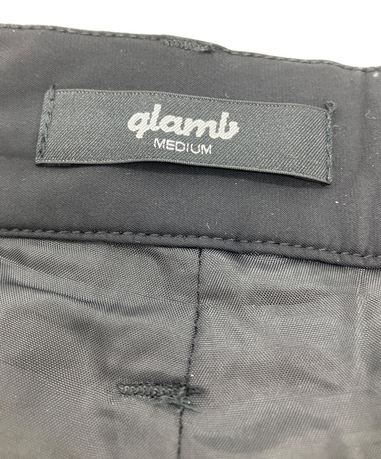 中古・古着通販】glamb (グラム) レイヤードサルエルパンツ ブラック