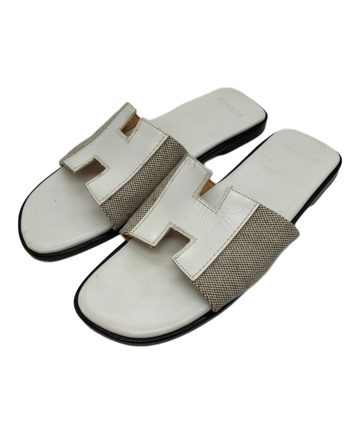 中古・古着通販】HERMES (エルメス) サンダル ホワイト サイズ:36 