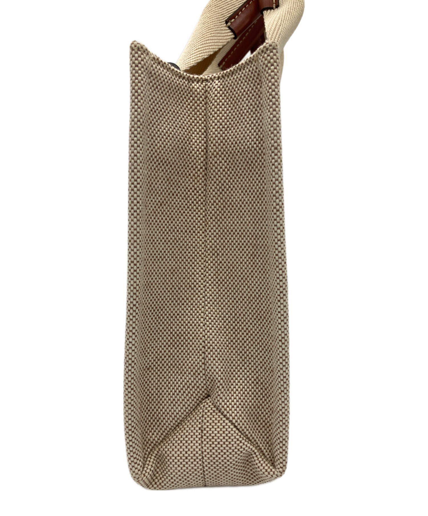 Chloe クロエ かごバッグ - ベージュ系 【古着】【中古】 中古・古着通販】Chloe (クロエ) レザーコンビカゴバッグ ブラウン