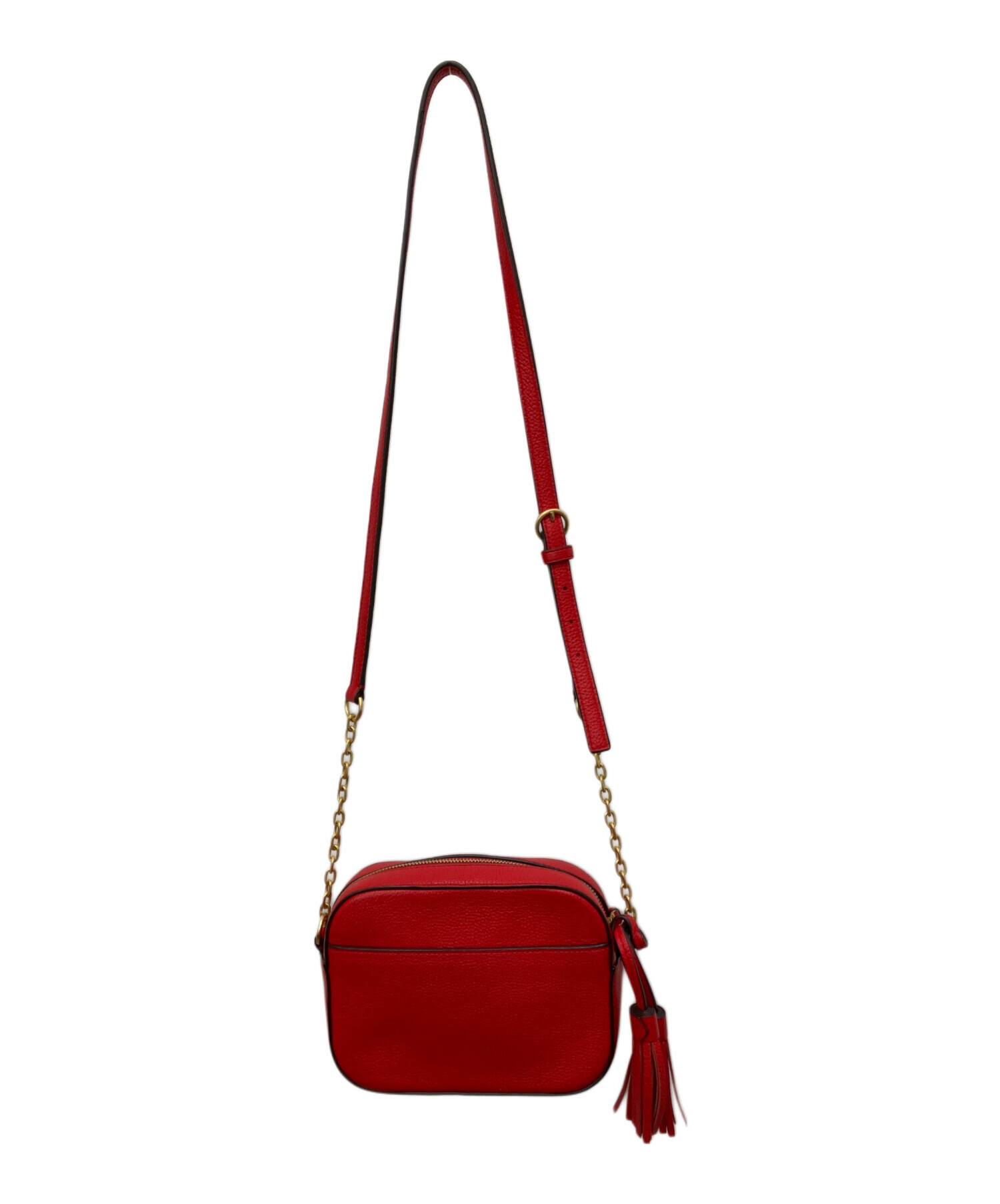 中古・古着通販】TORY BURCH (トリーバーチ) MCGRAW CAMERA BAG レッド