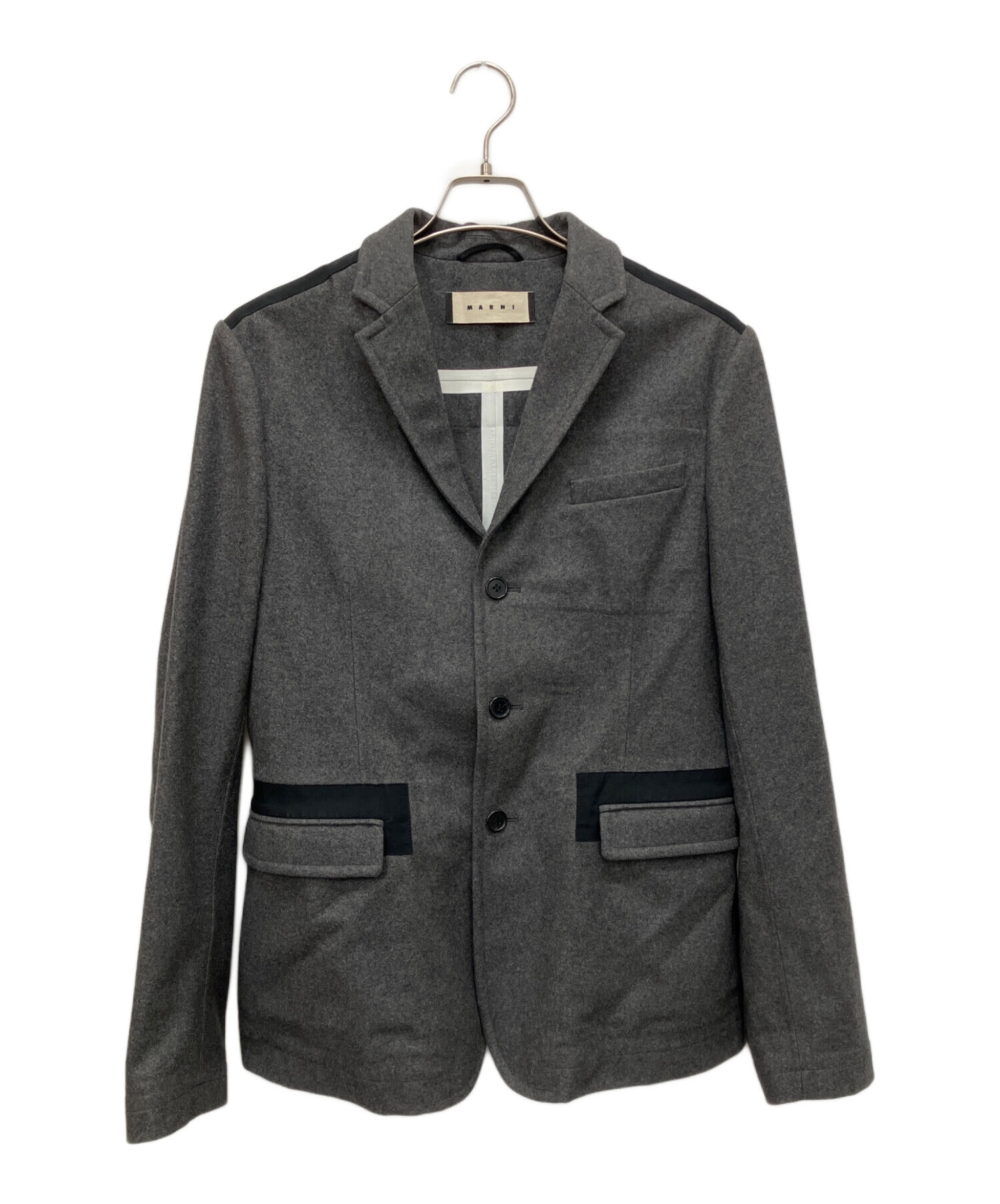 送料無料】MARNI（マルニ）の千鳥柄テーラードジャケット 46サイズ