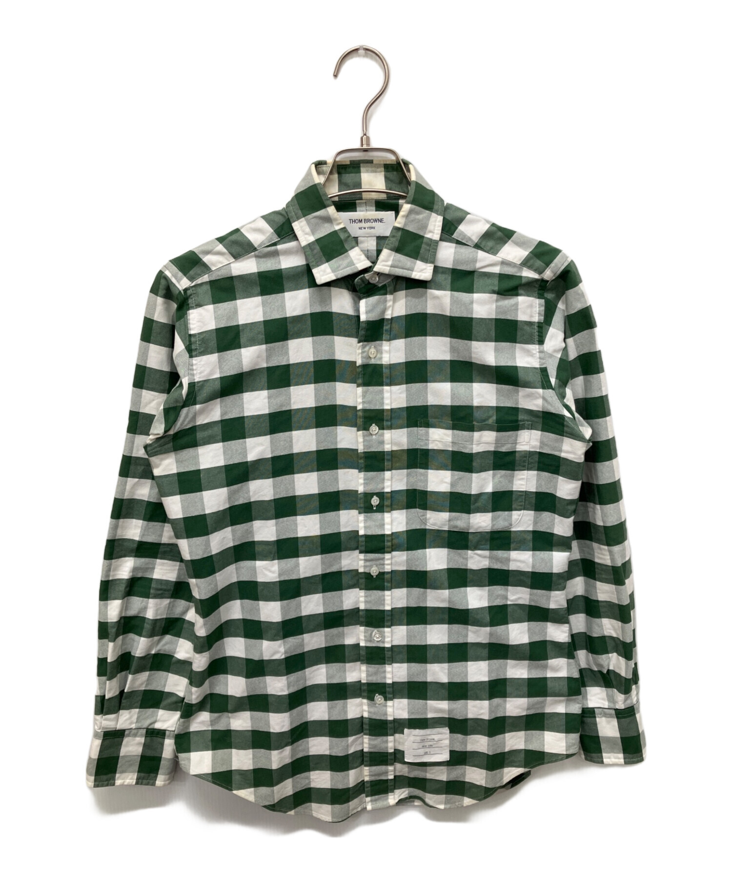 THOM BROWNE トムブラウン Tシャツ・カットソー S 緑 【古着】【中古】【送料無料】 THOM BROWNE（トムブラウン） | Tシャツ・カットソーの古着・中古通販