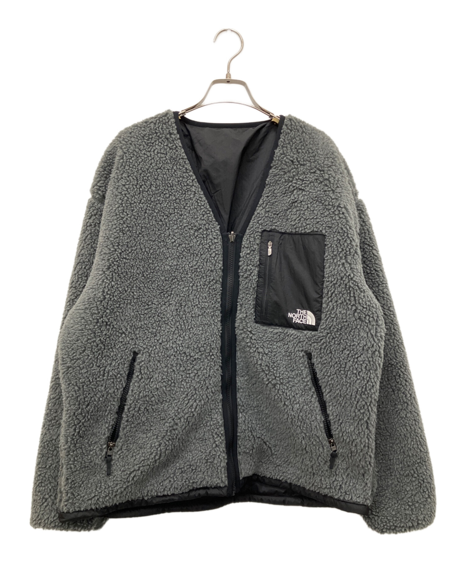 The North Face グレー カーディガン 中古・古着通販】THE NORTH FACE (ザ ノース フェイス) リバーシブル
