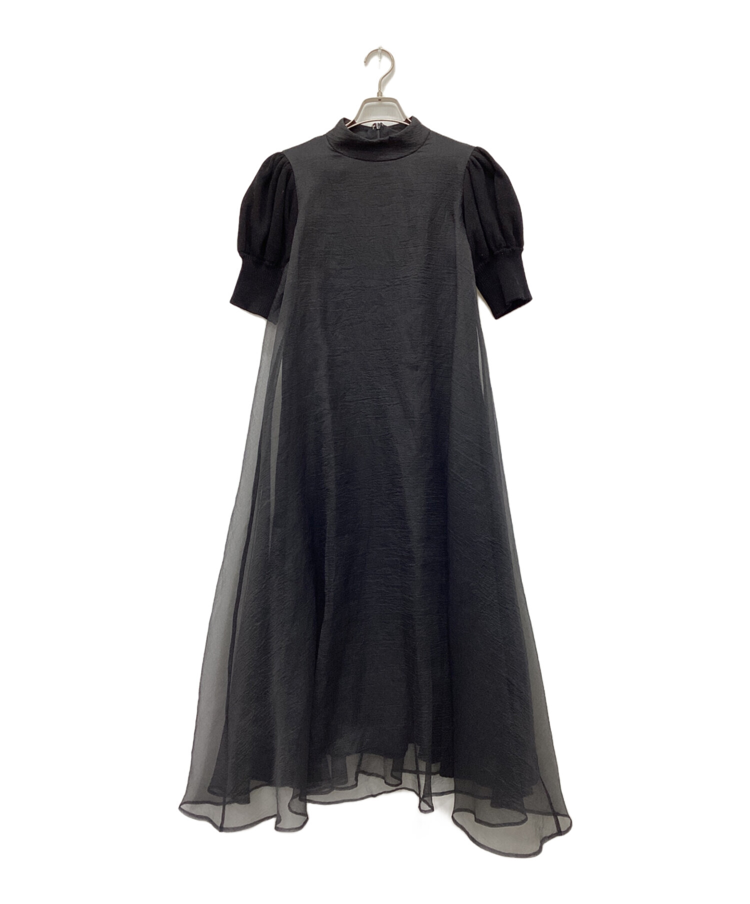 中古・古着通販】AMERI (アメリ) FLUFFY MACARON DRESS ブラック