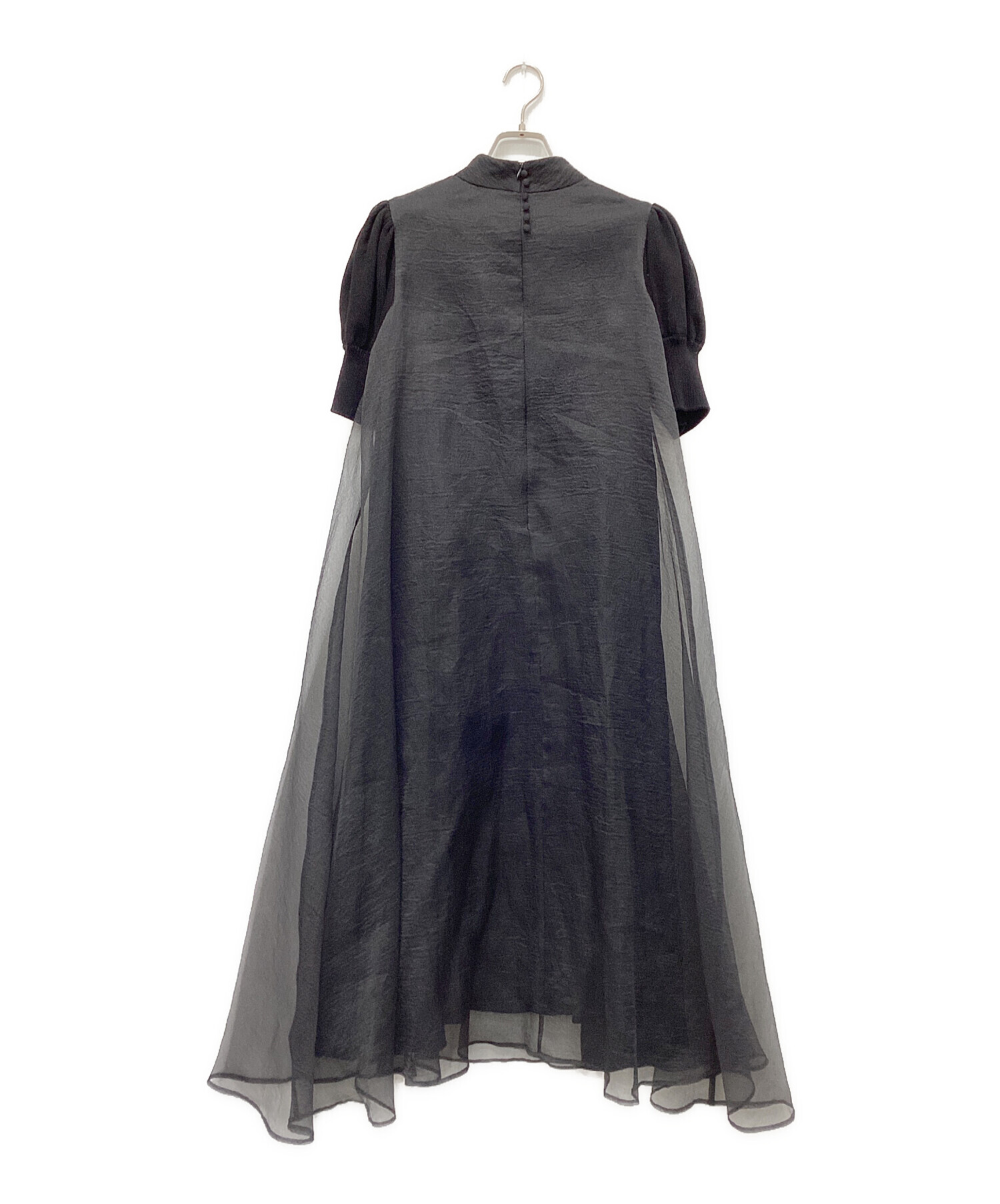 中古・古着通販】AMERI (アメリ) FLUFFY MACARON DRESS ブラック