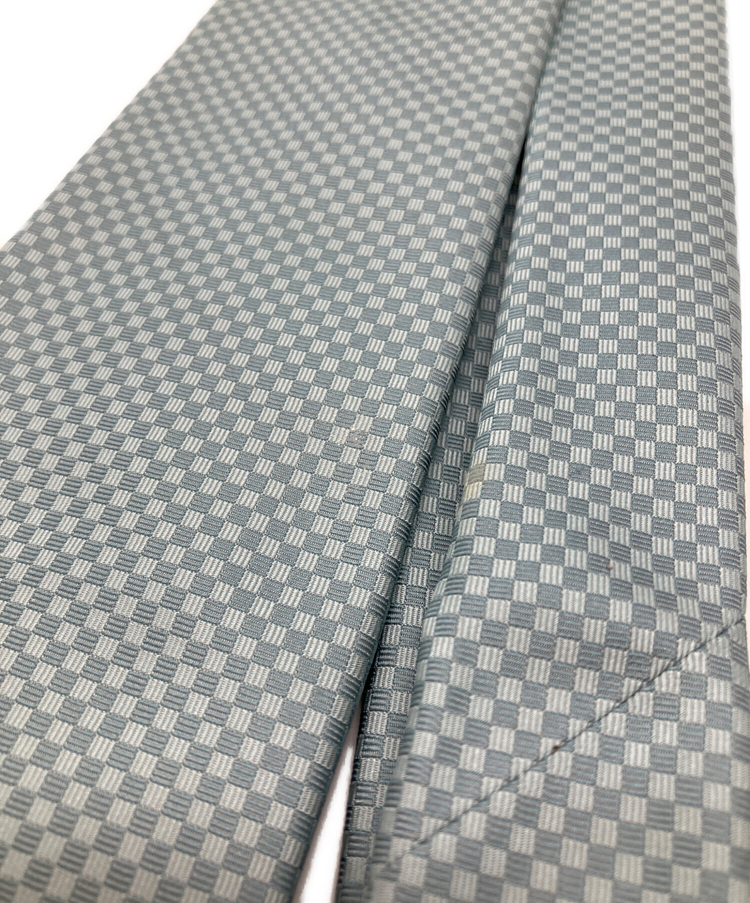 L相当 Louis Vuitton スーツ 裏地ダミエ柄 シルク ストライプ 中古・古着通販】LOUIS VUITTON (ルイ ヴィトン) ダミエ柄シルク