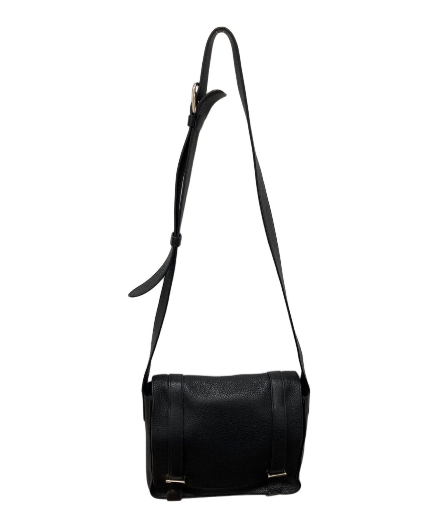 HERMES エルメス ショルダーバッグ スティーブ カポラル27 中古・古着通販】HERMES (エルメス) スティーブ カポラル27 ブラック