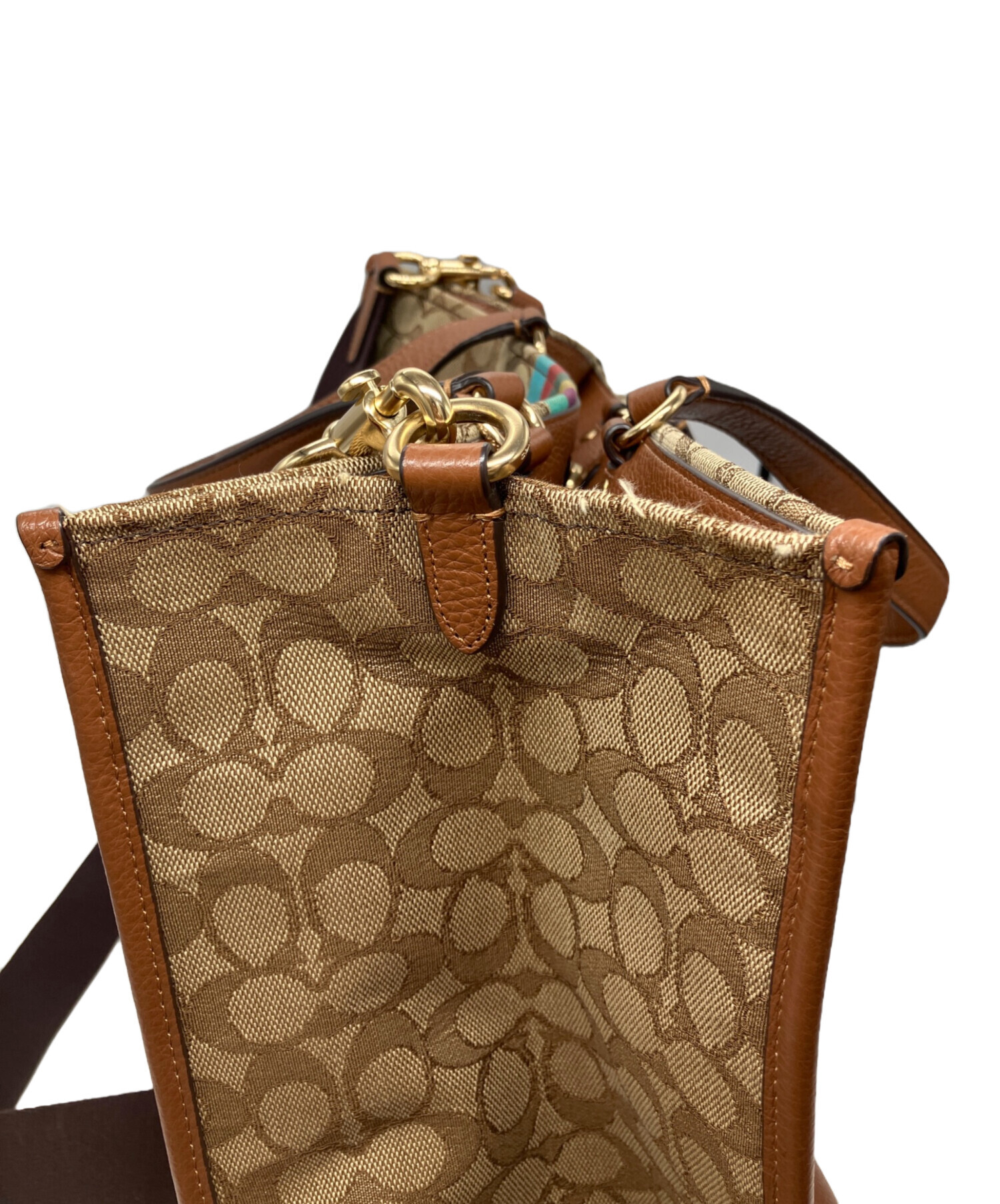 中古・古着通販】COACH (コーチ) デンプシートート40シグネチャージャ 