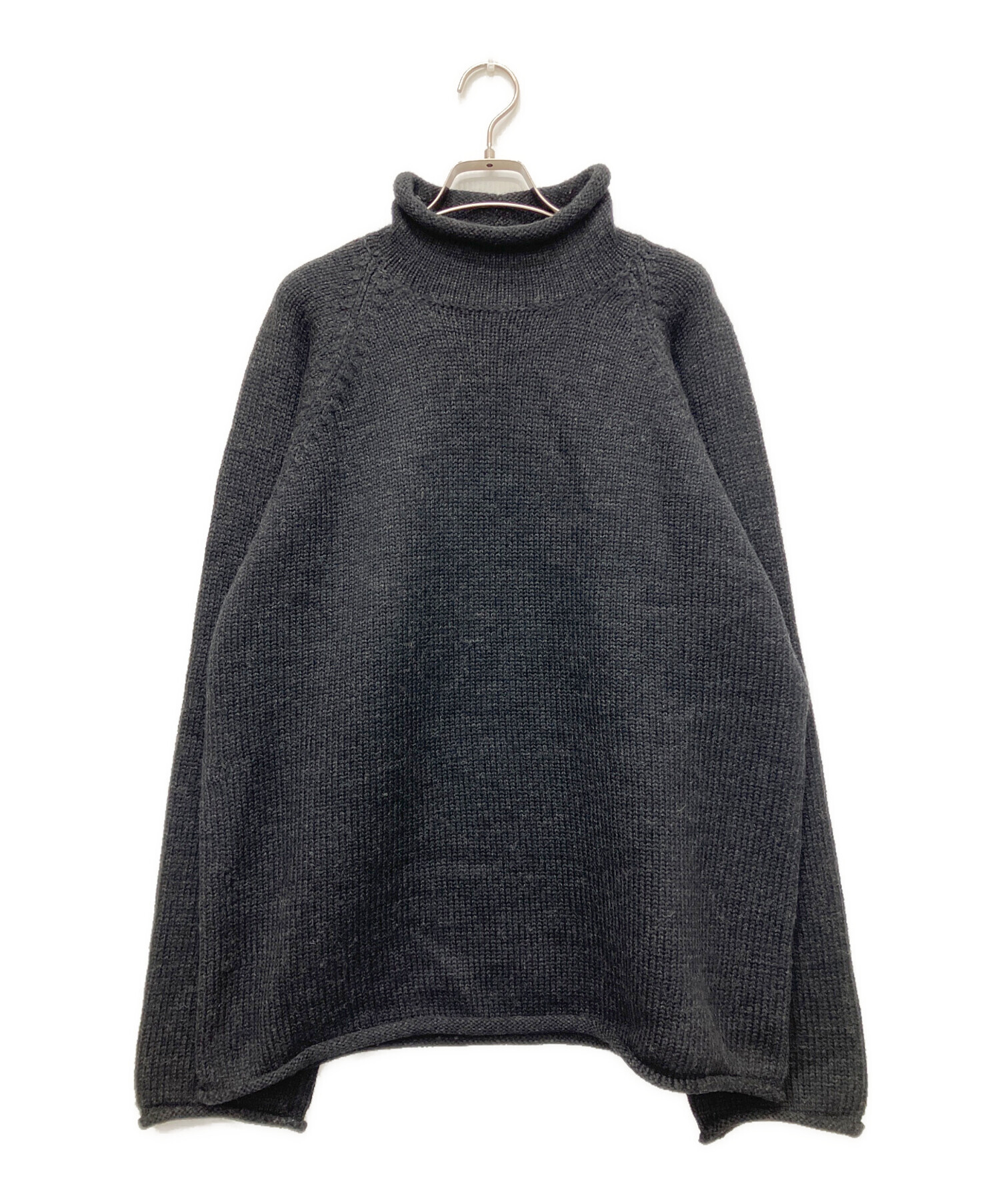 中古・古着通販】J.CREW (ジェイクルー) ロールネックニット ブラック