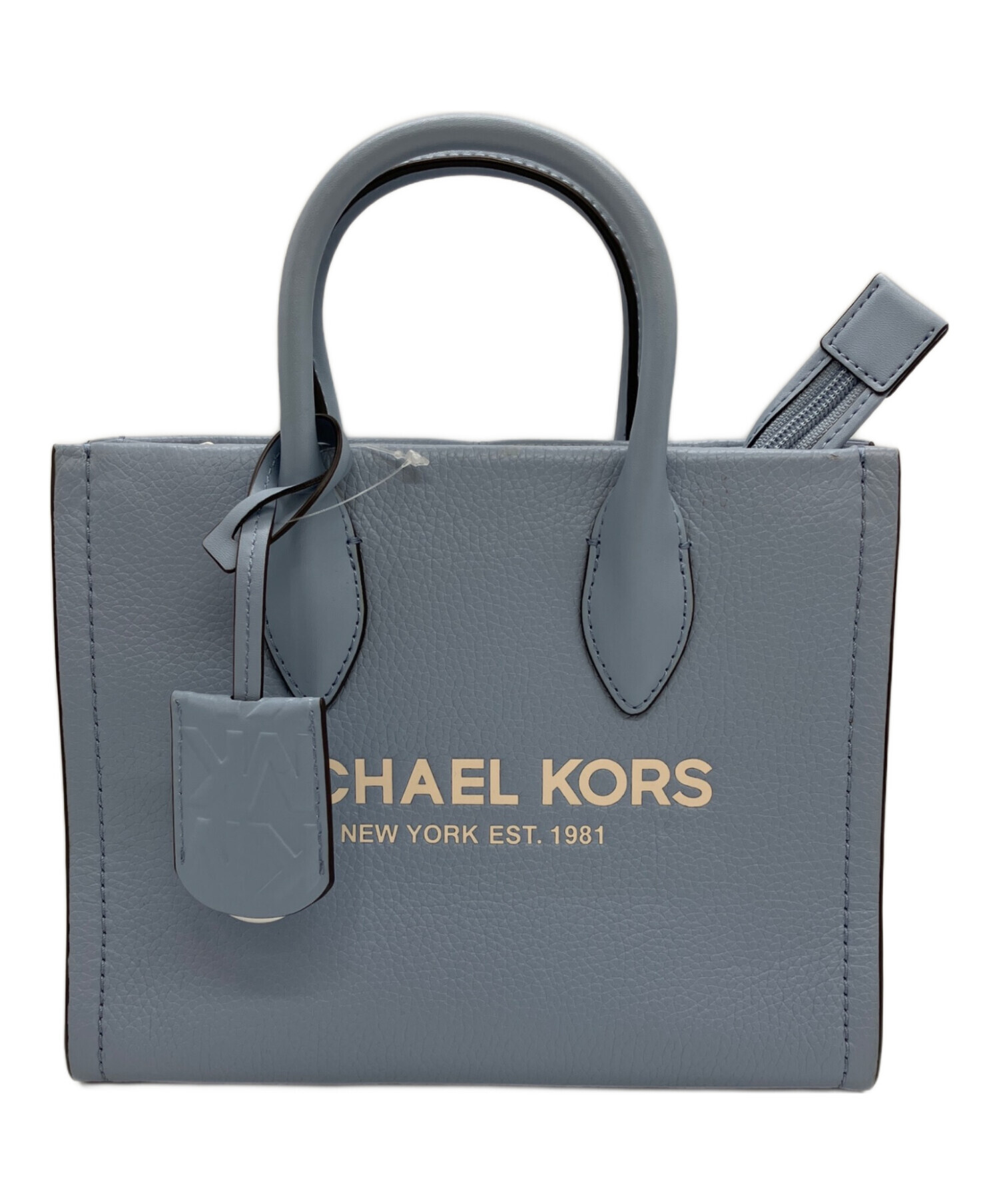 MICHAEL KORS 花装飾 グレー ハンドバッグ 中古・古着通販】MICHAEL KORS (マイケル・コース) ミレラハンドバッグ