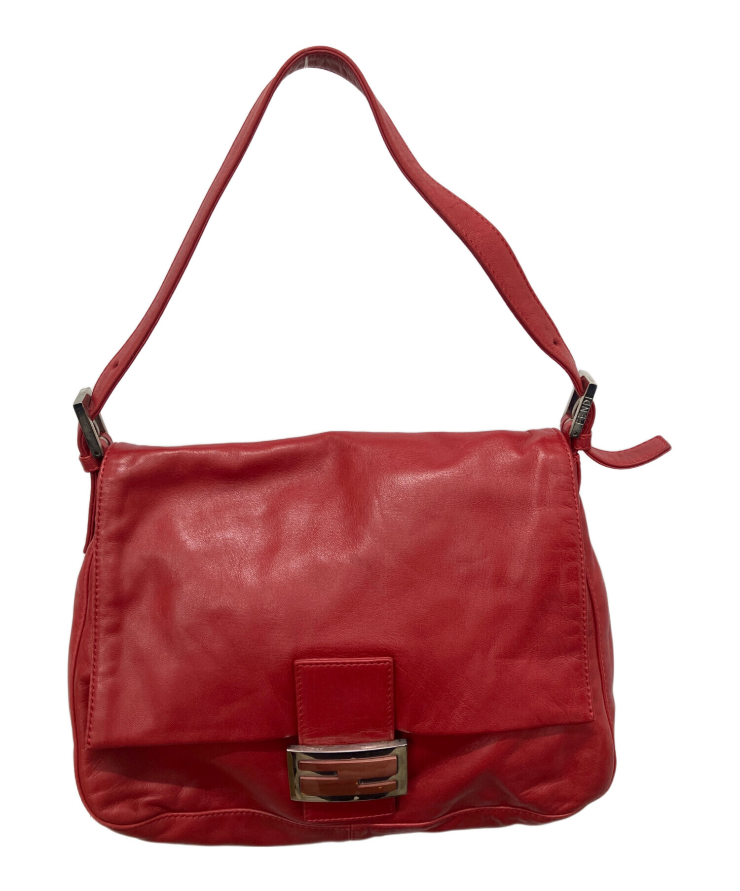 本物 フェンディ FENDI レザー ショルダーバッグ トートバッグ レッド バッグ 中古・ 中古・古着通販】FENDI (フェンディ) ショルダーバッグ レッド