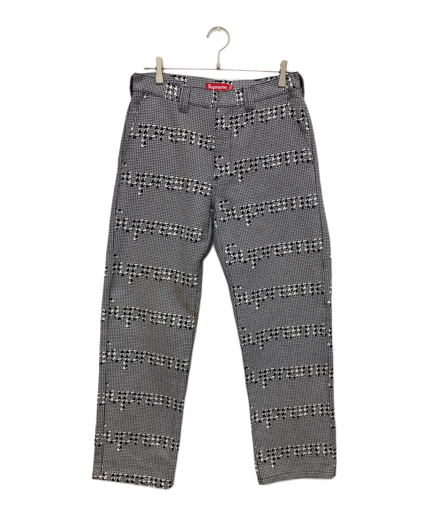 中古・古着通販】Supreme (シュプリーム) Work Pant Black Houndstooth 