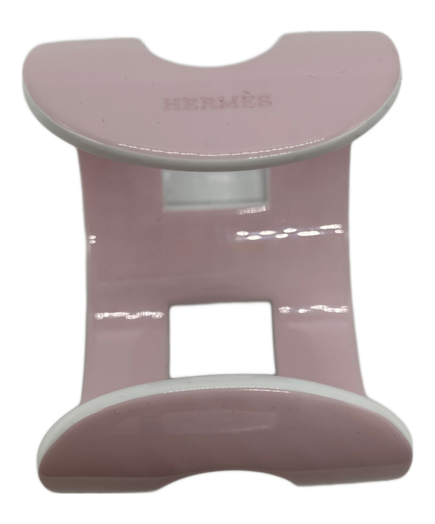 HERMES ラッカーホーン　バングル 中古・古着通販】HERMES (エルメス) ラッカーウッドバングル ピンク