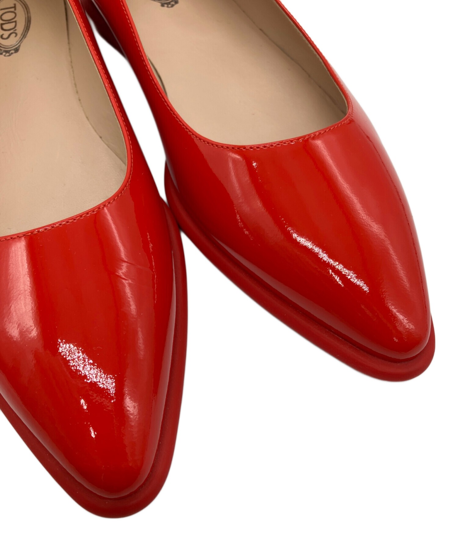 中古・古着通販】TOD'S (トッズ) ポインテッドトゥフラットパンプス
