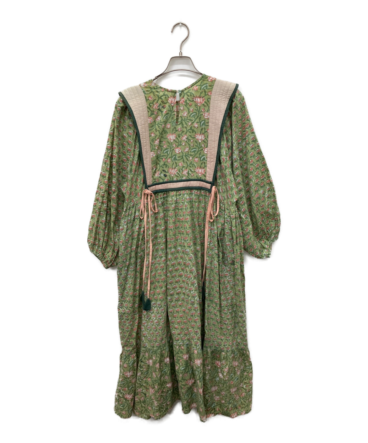 中古・古着通販】saruche (サルーチェ) 花柄ワンピース グリーン