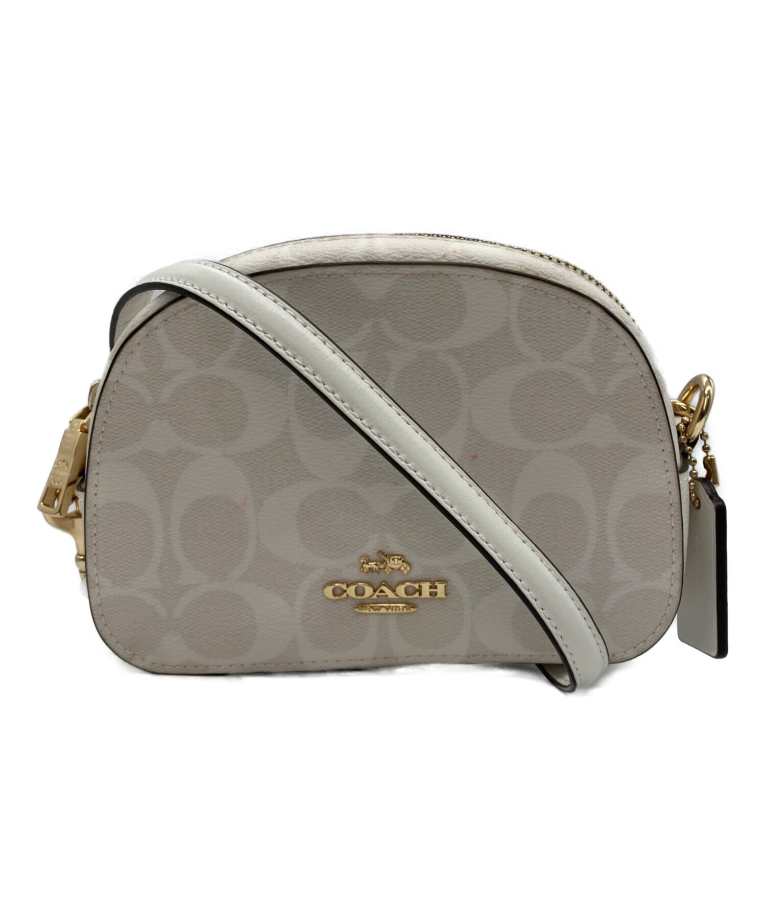 coach ショルダーバッグ　ミニ　新品未使用美品 中古・古着通販】COACH (コーチ) シグネチャーミニショルダーバッグ