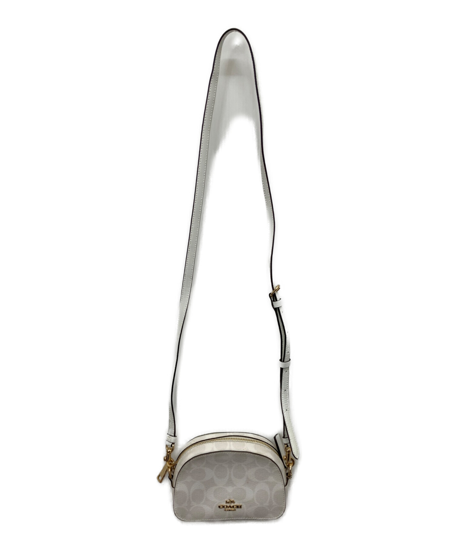 中古・古着通販】COACH (コーチ) シグネチャーミニショルダーバッグ