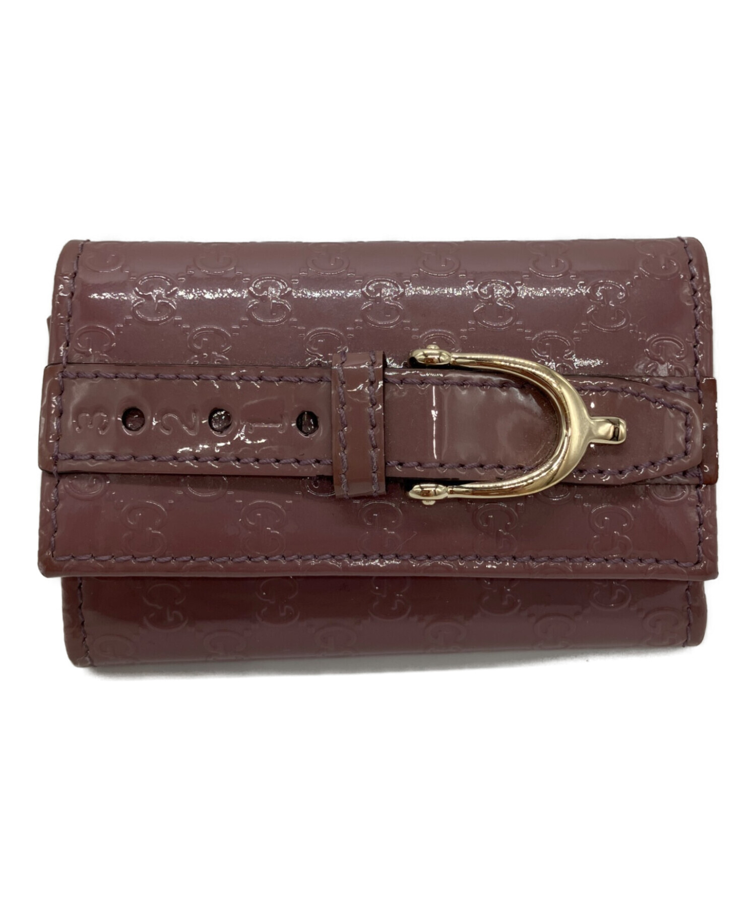 中古・古着通販】GUCCI (グッチ) マイクログッチシマ パテントレザー